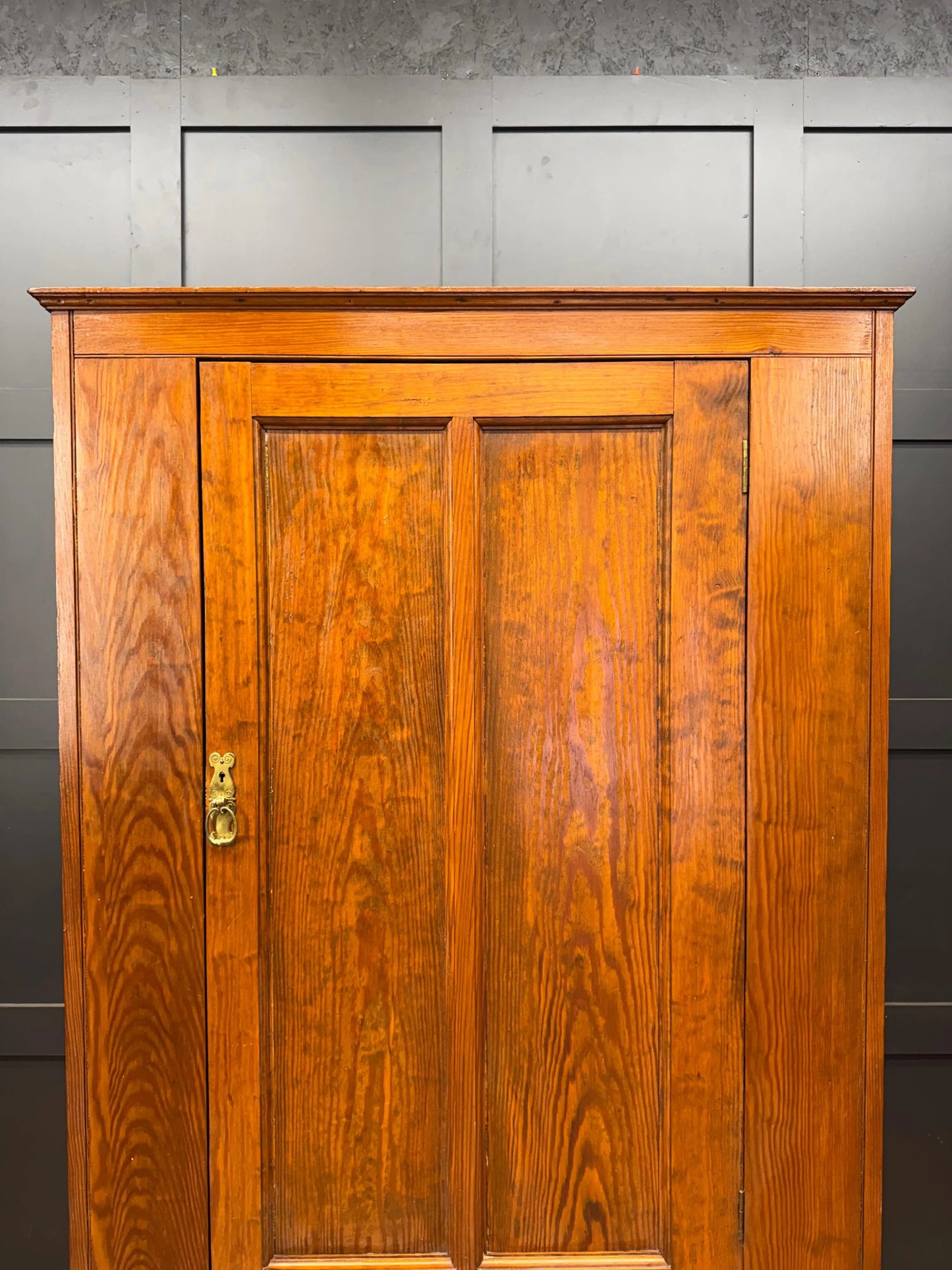 Antique Pitch Pine Single Wardrobe Bedroom Storage Cupboard Drawer RUSTIC WAREHOUSE NORFOLK
