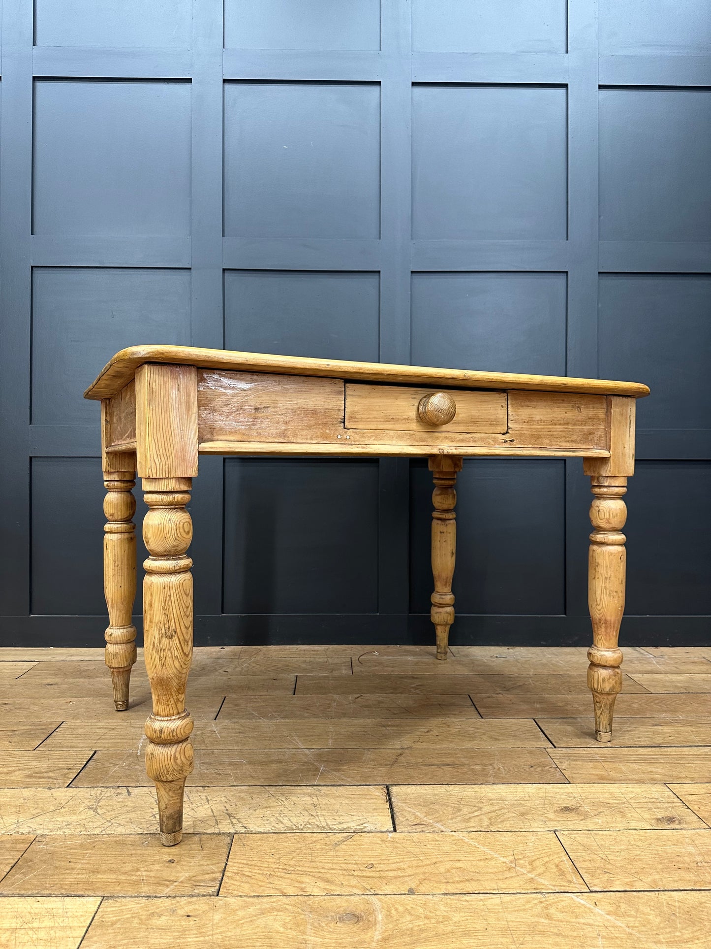Antique Pine Dining Table  / Kitchen Table / Rustic Farmhouse / Pine Desk