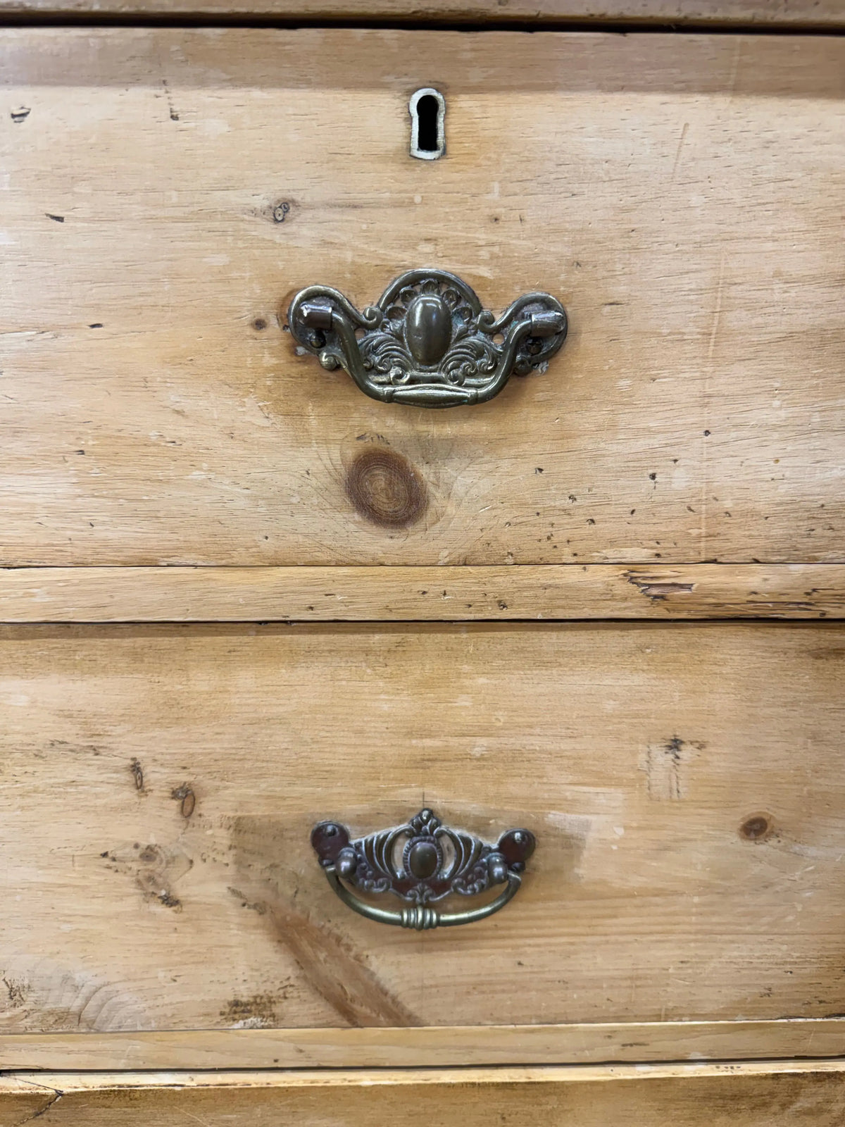 Antique Victorian Pine Chest of Drawers Stripped Bedroom Storage 4 Drawer