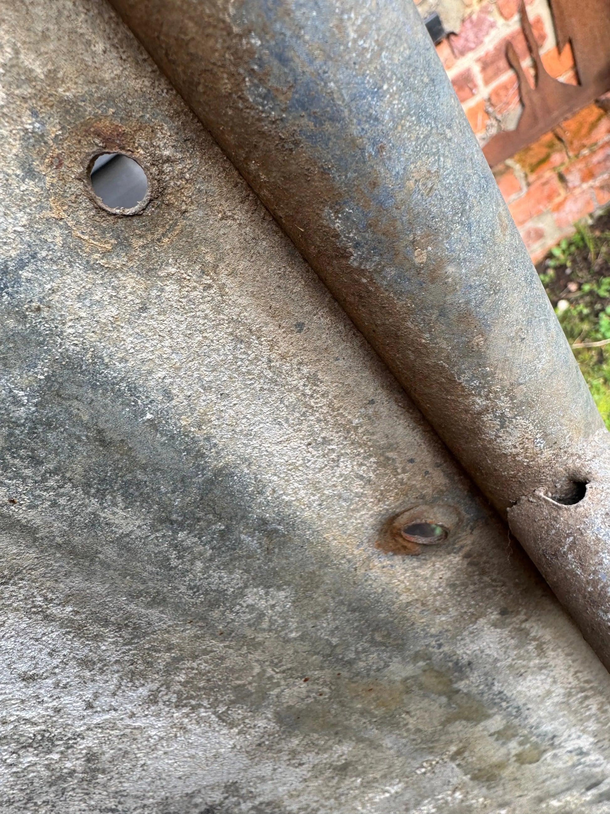 Reclaimed Galvanised Trough Large Planter /  Raised Flower Bed Plant Tree Pot W1 RUSTIC WAREHOUSE NORFOLK