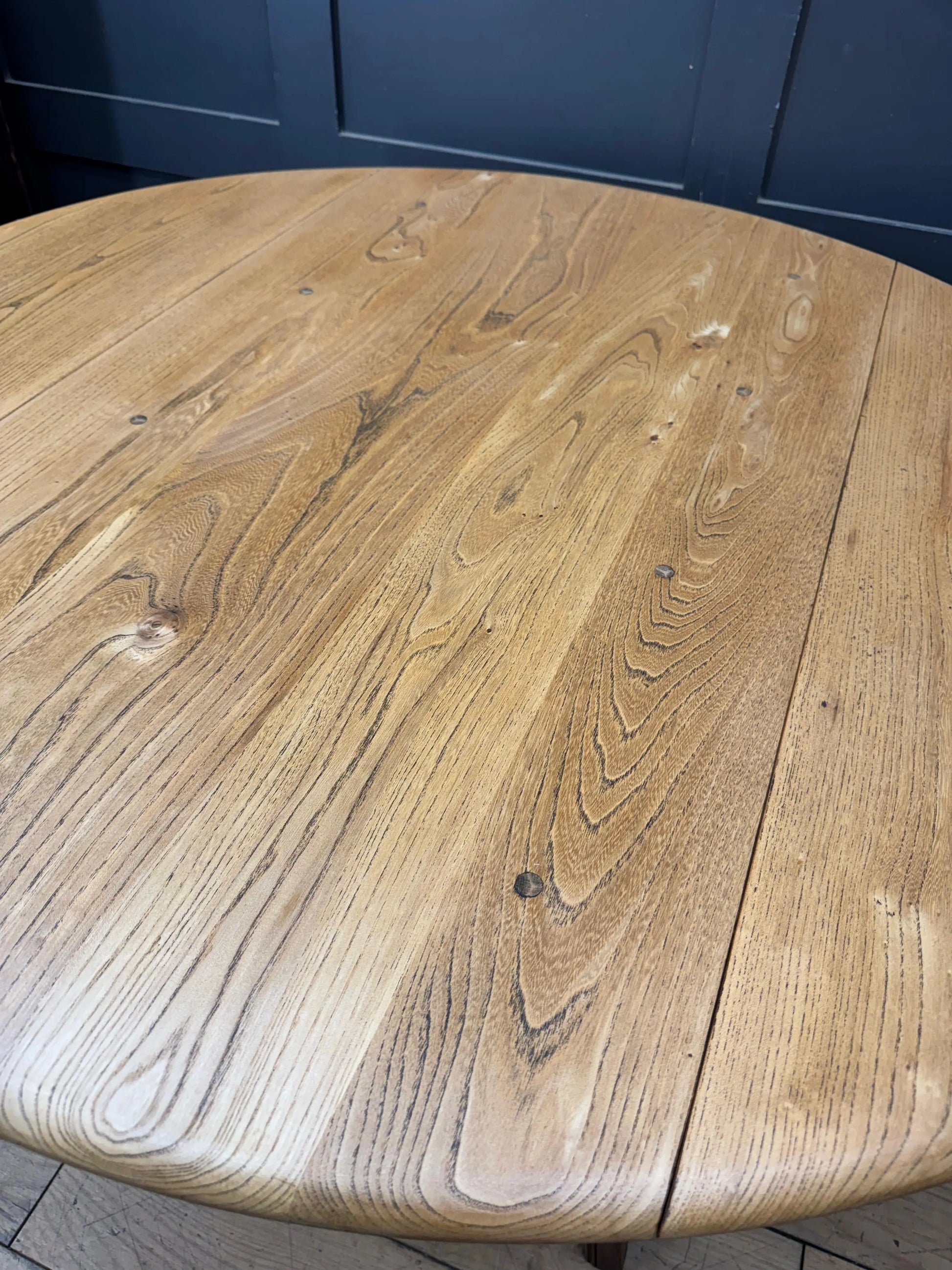 Ercol Elm Drop Leaf Dining Table  / Vintage Retro Extending Round Kitchen Table RUSTIC WAREHOUSE NORFOLK