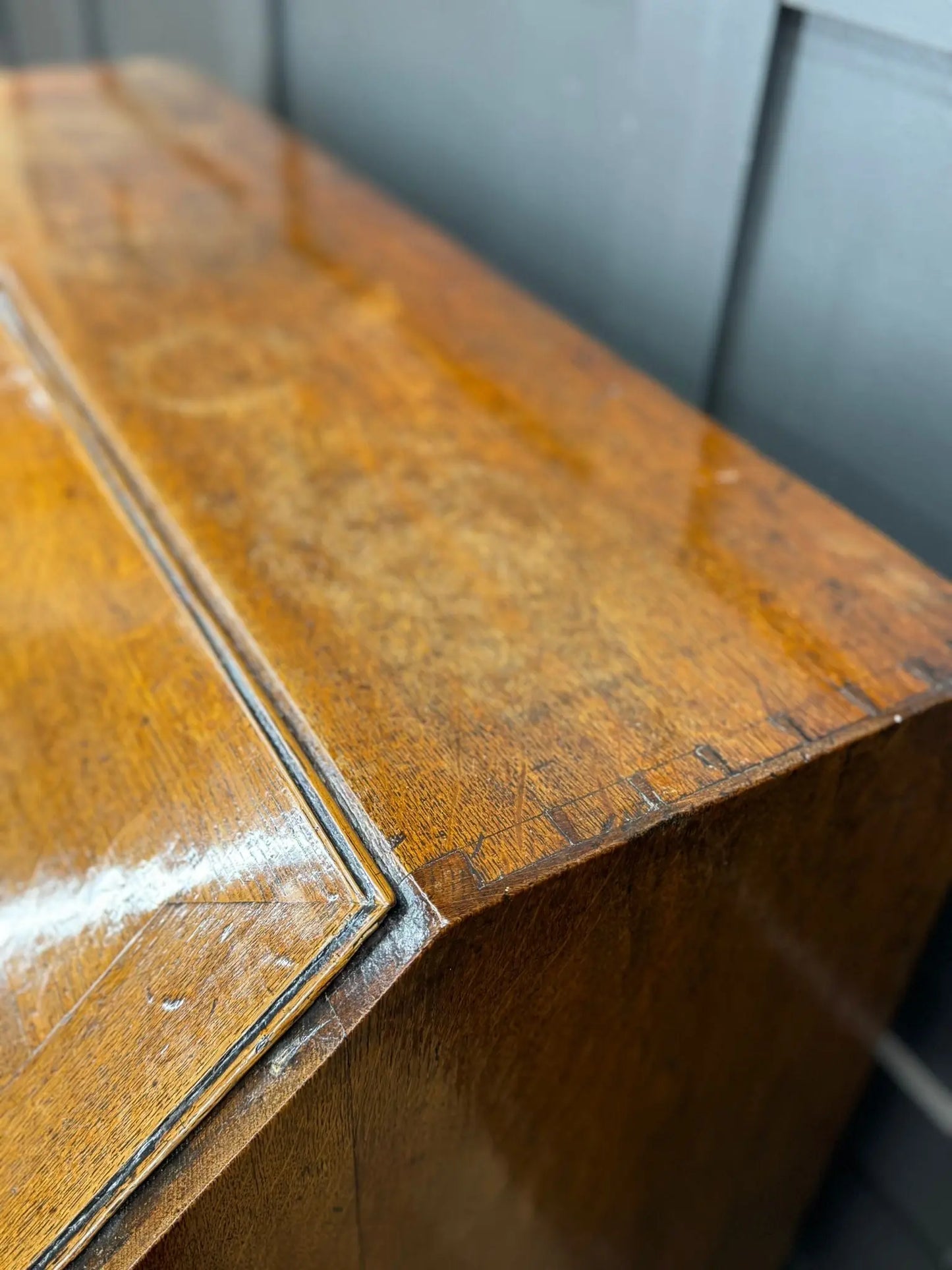 Georgian Oak Bureau Desk / Writing Desk / Sideboard Chest Of Drawers RUSTIC WAREHOUSE NORFOLK