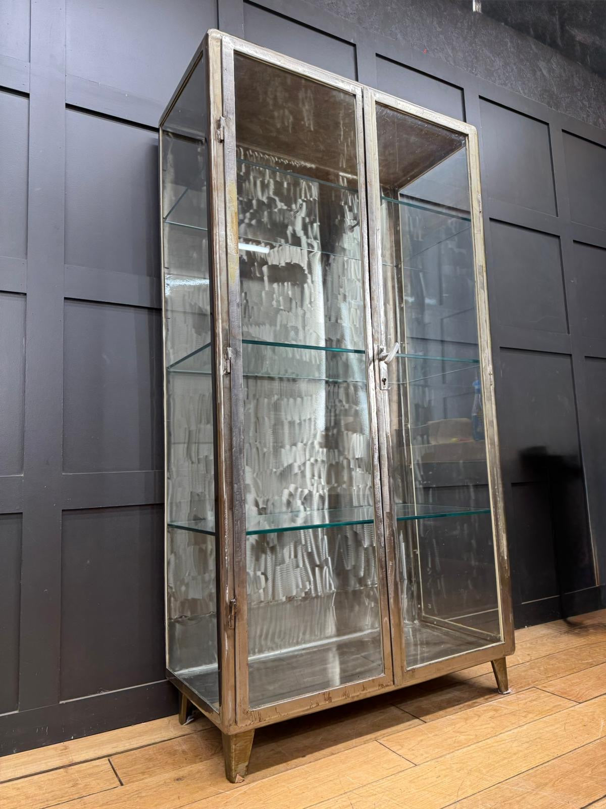 Industrial Medical Display Double Cabinet – Shop Display / Apothecary Bathroom