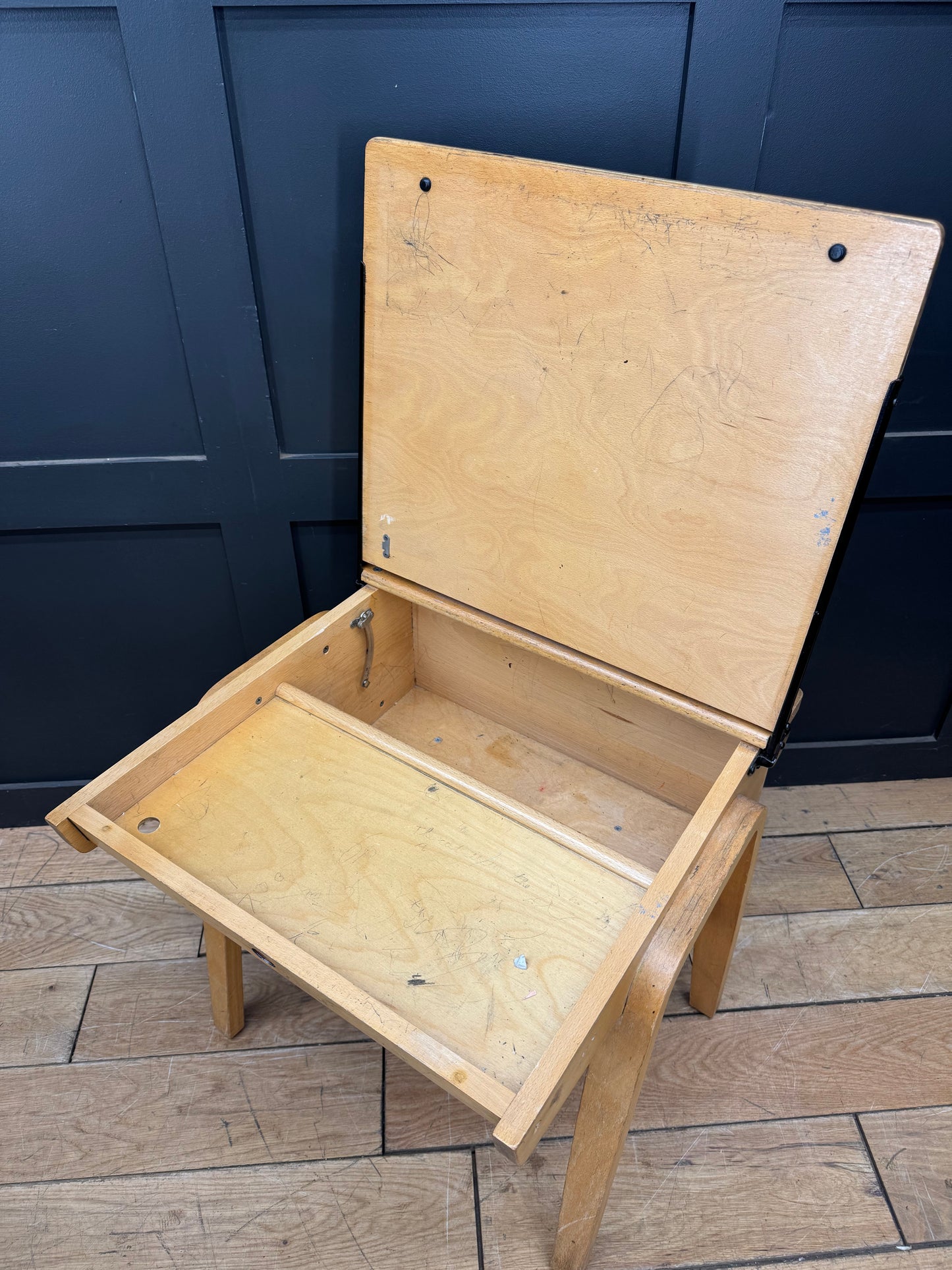 Vintage School Desk / Home Schooling Desk / Child’s Desk / Small Desk