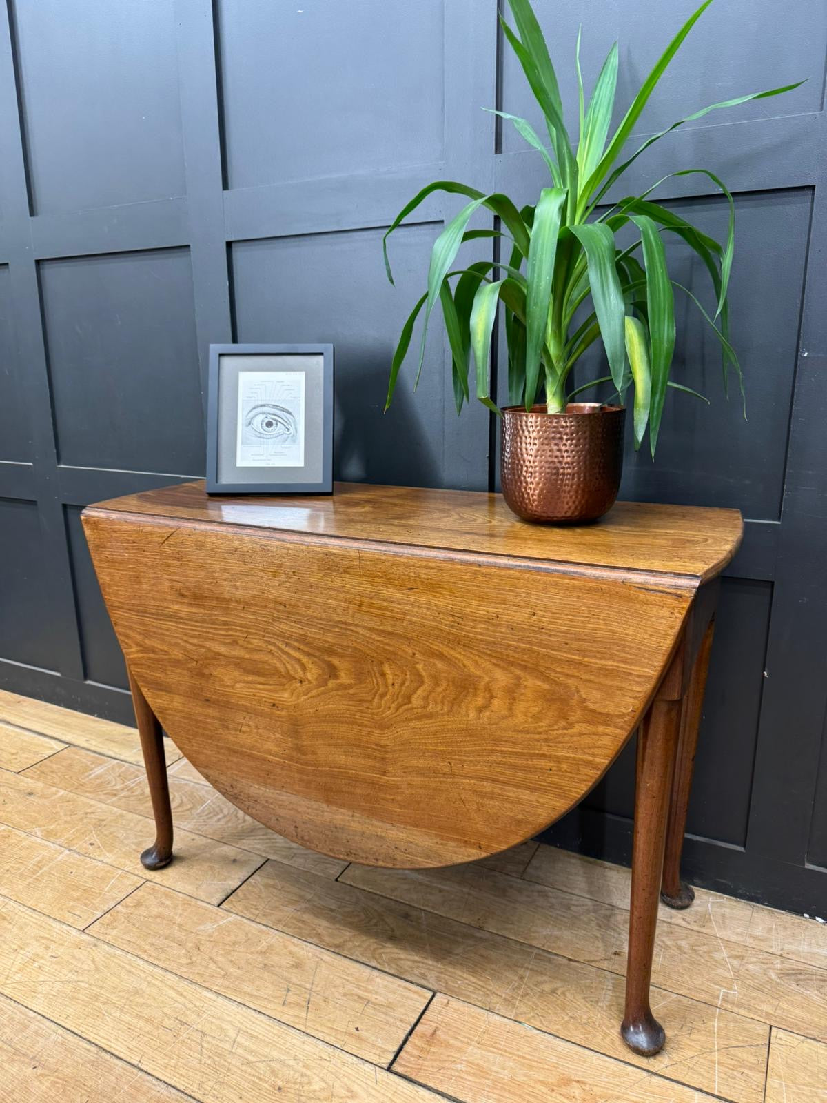 Georgian Extending Mahogany Table / Drop Leaf Sideboard Occasional Table