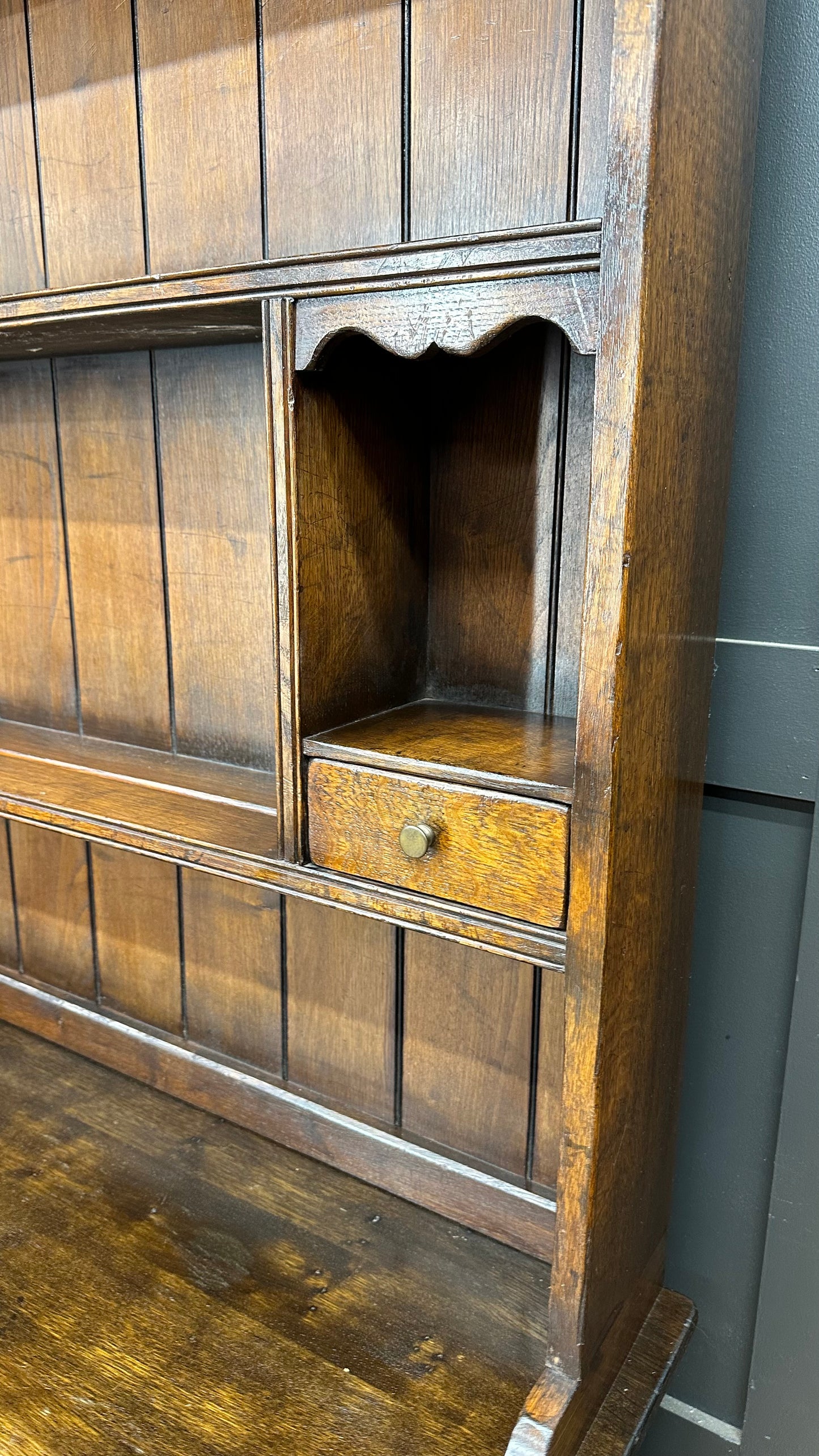 Vintage Oak Welsh Dresser / Large Kitchen Cupboard / Titchmarsh  & Goodwin
