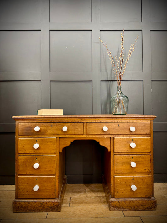 Antique Mahogany Desk / Office Desk / Antique  Dressing Table / Victorian Desk