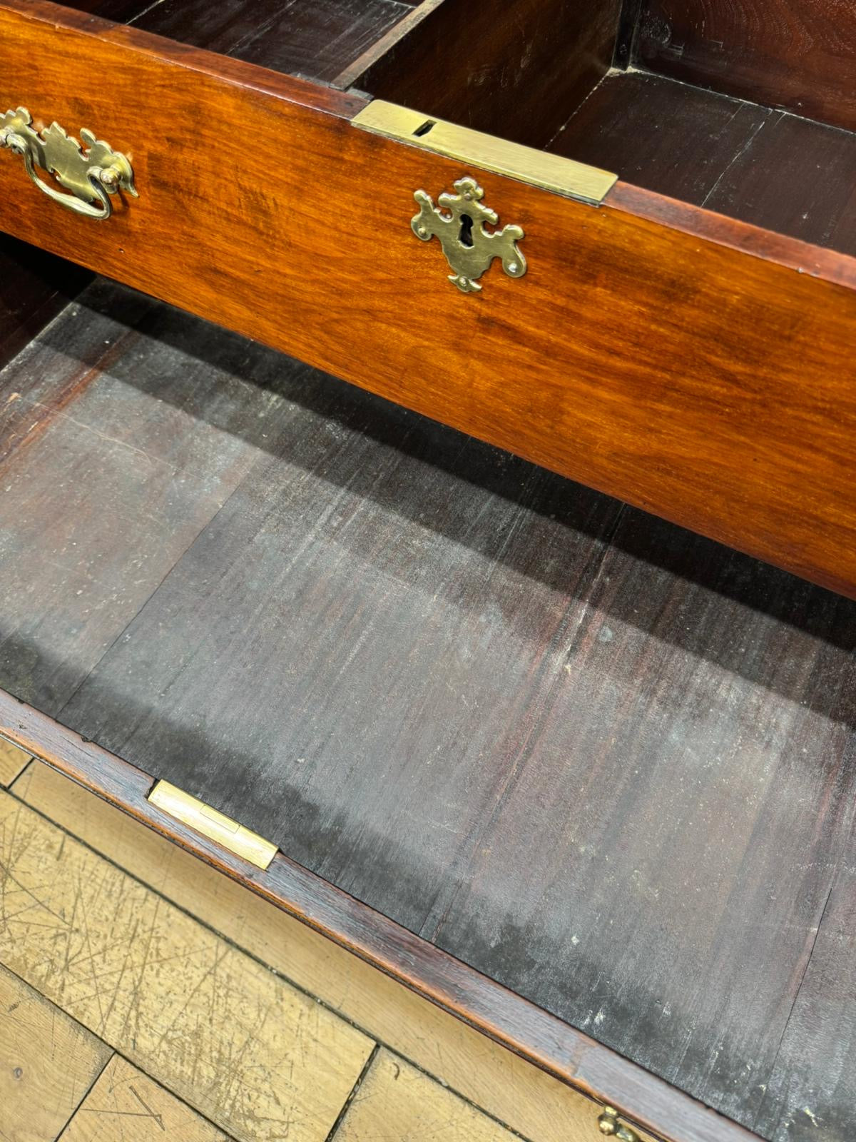 Antique Chest Of Drawers Georgian Mahogany Mule Chest Blanket Box Storage