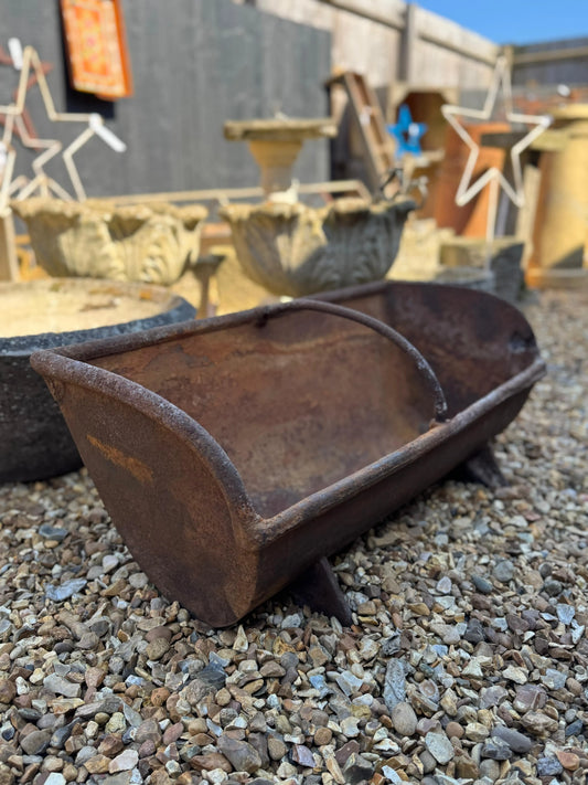 Antique Cast Iron Trough Feeder / Garden Planter Plant Pot / Log Holder Rustic RUSTIC WAREHOUSE NORFOLK