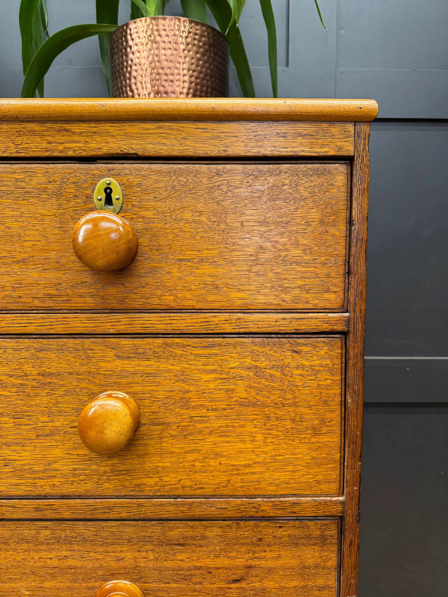 Antique Solid Oak Chest of Drawers Bedroom Storage Furniture Drawers RUSTIC WAREHOUSE NORFOLK