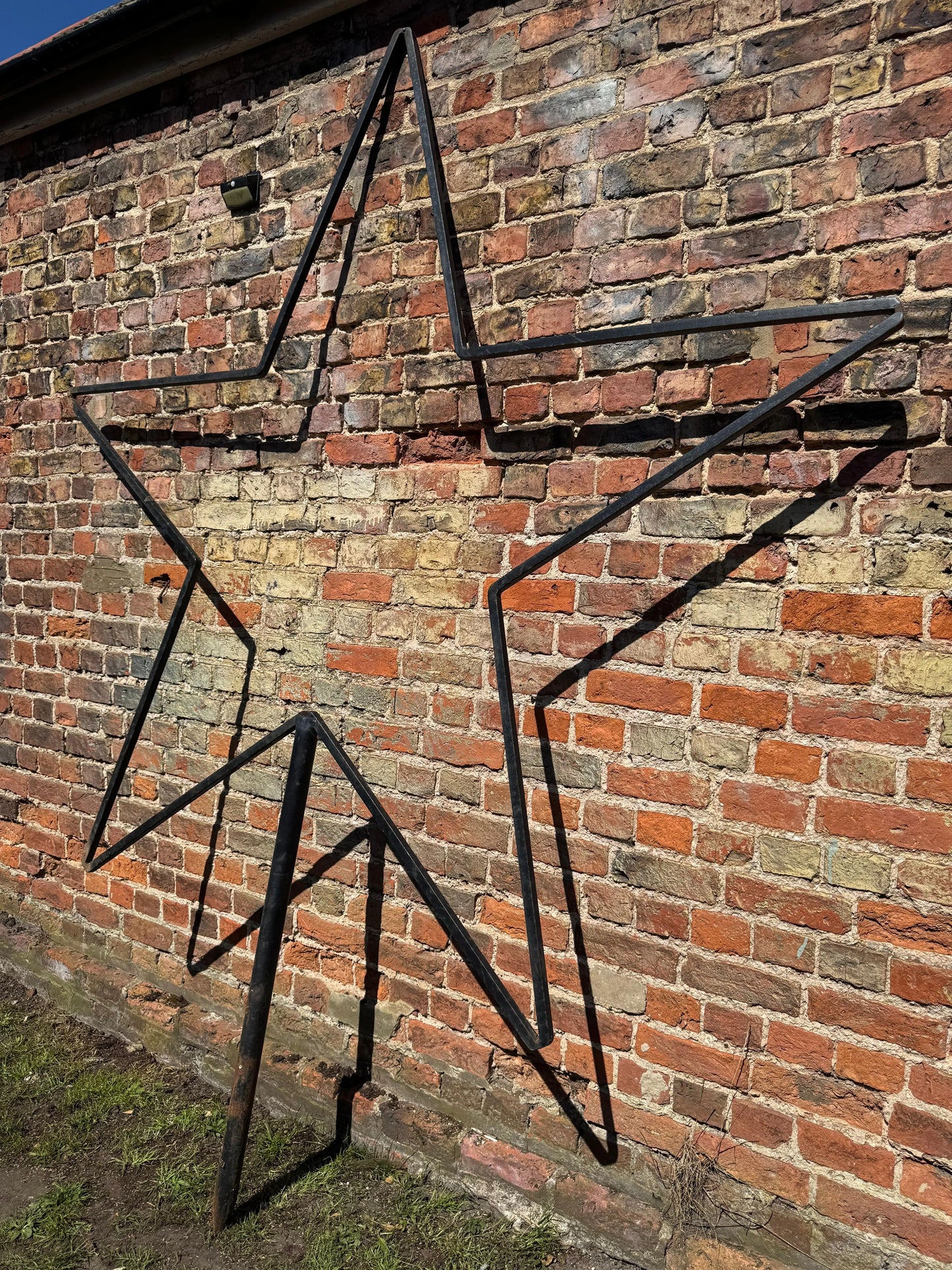 XL Black Metal Star Garden Stake Display Sculpture Christmas Wedding Decor RUSTIC WAREHOUSE NORFOLK