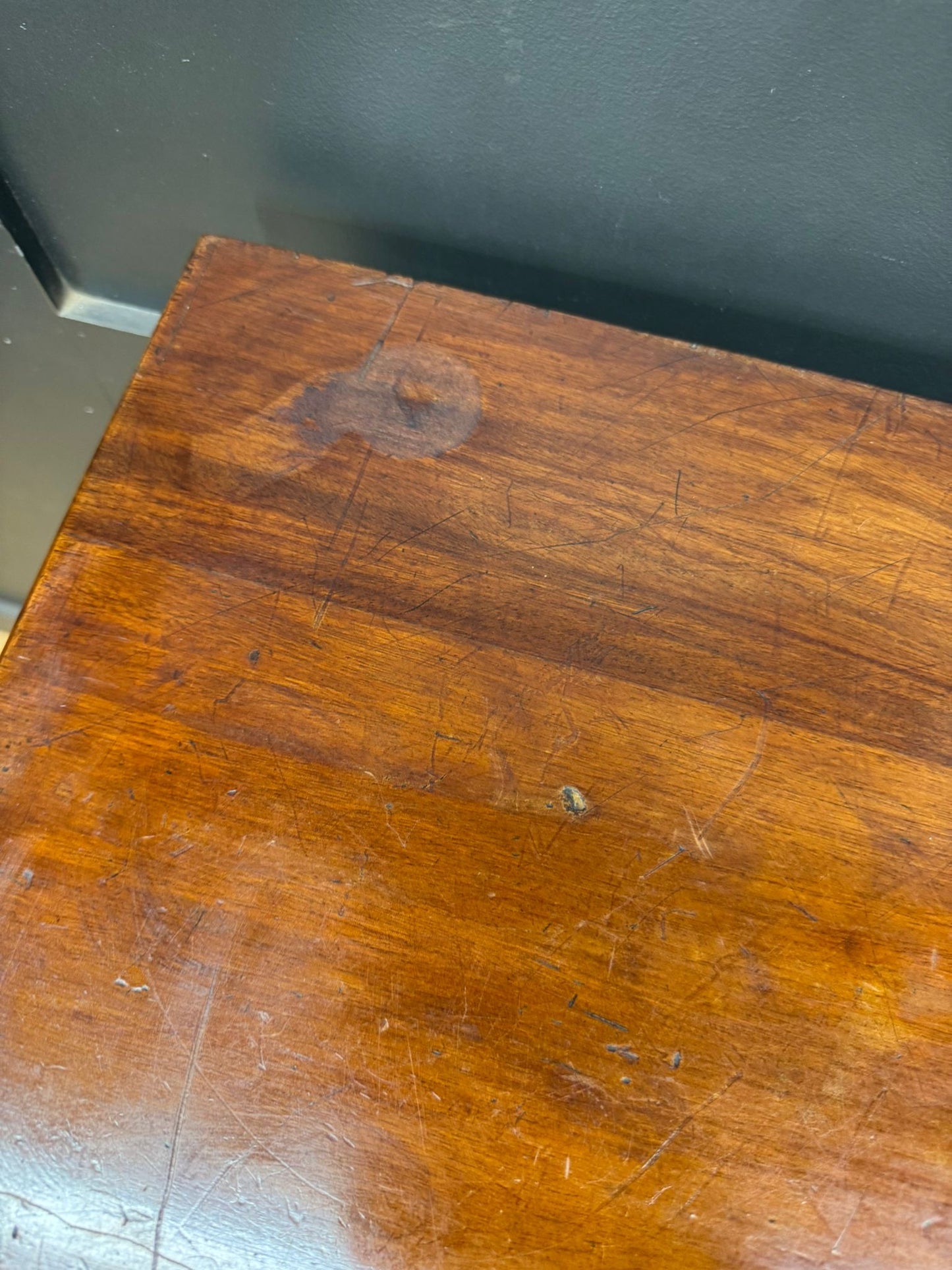 Antique Mahogany Fold Over Card / Games Table / Occasional Side Hall Table