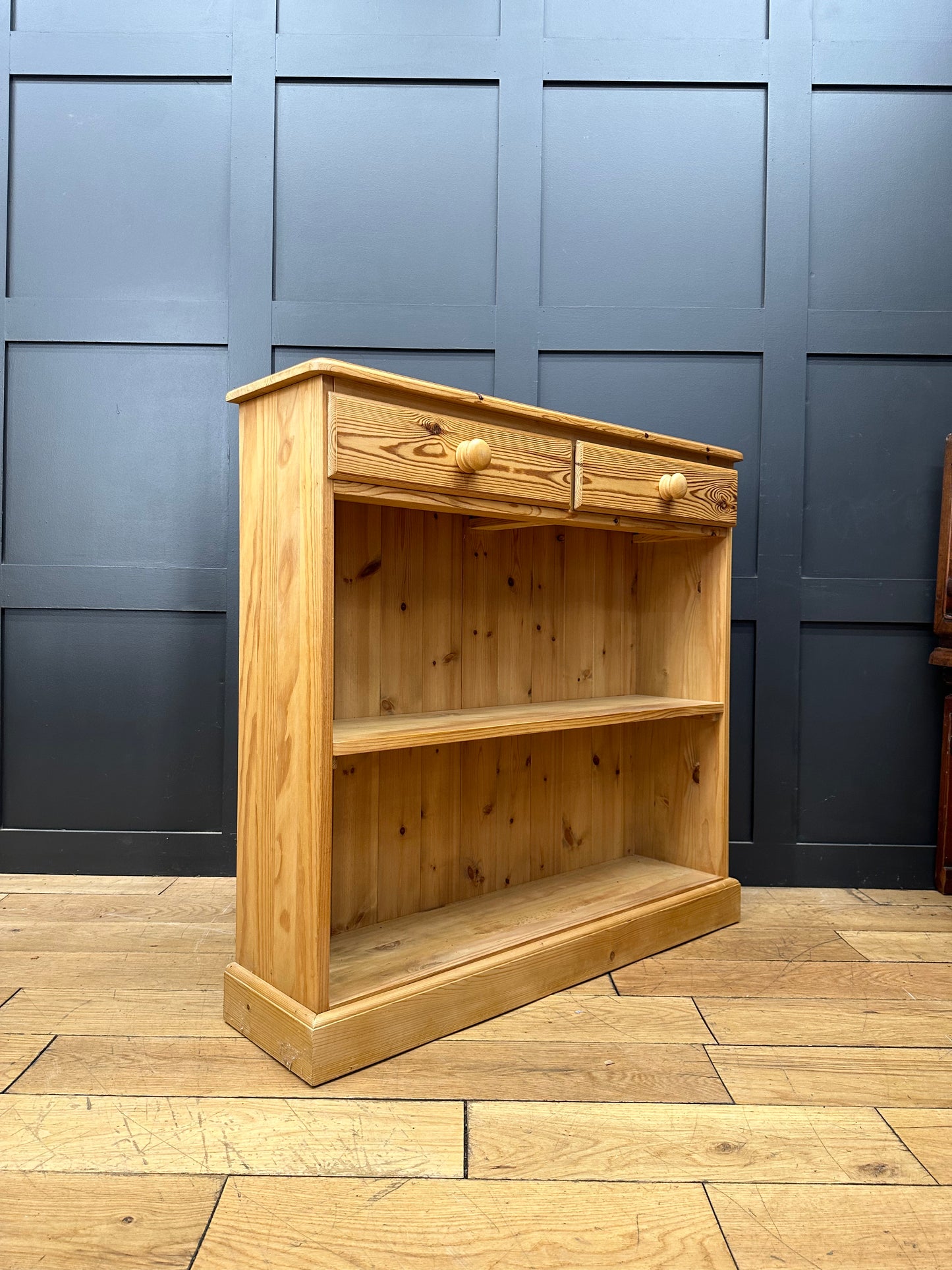 Vintage pine Bookcase / Rustic Shelving Unit / Drinks Cabinet / Sideboard