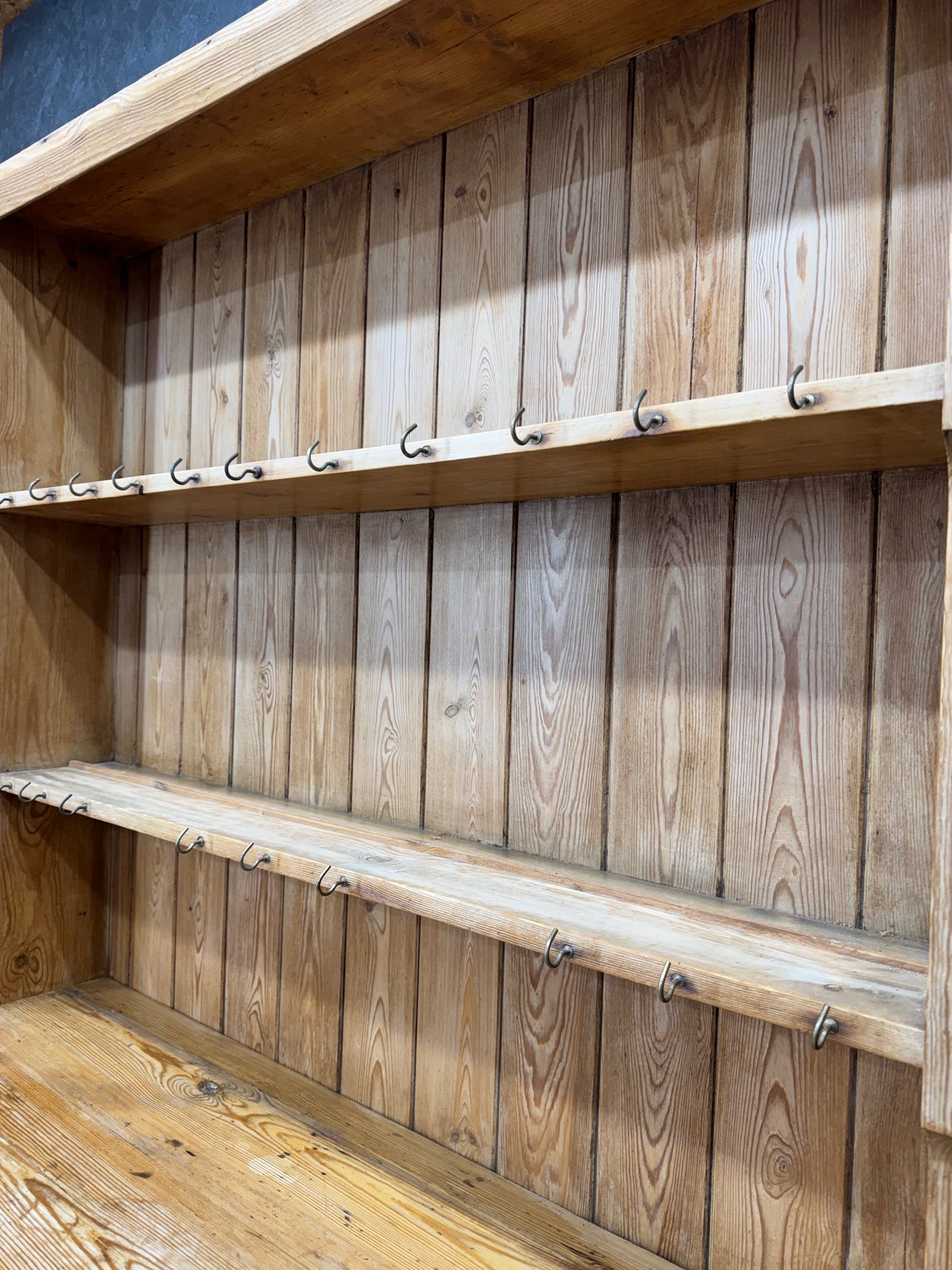 Antique Pine Kitchen Dresser Cabinet Cupboard Storage Pantry Drawers Shelves