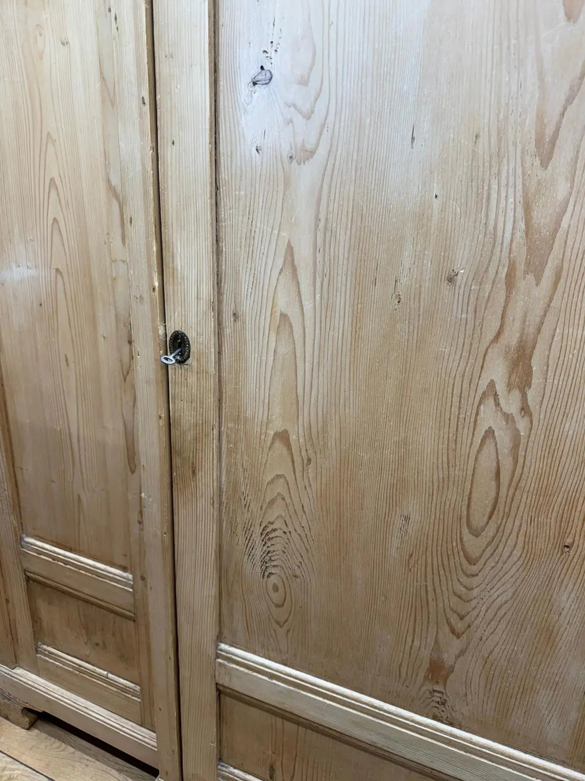 Victorian Pine Triple Wardrobe / Knock-Down Linen Press Style RUSTIC WAREHOUSE NORFOLK