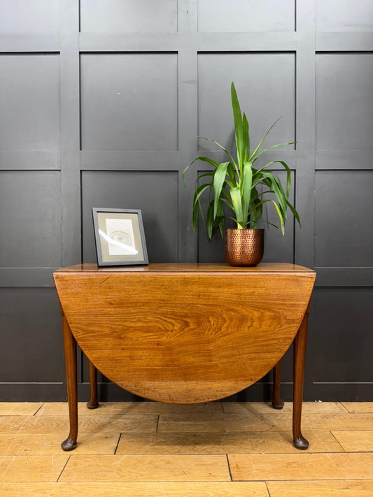 Georgian Extending Mahogany Table / Drop Leaf Sideboard Occasional Table