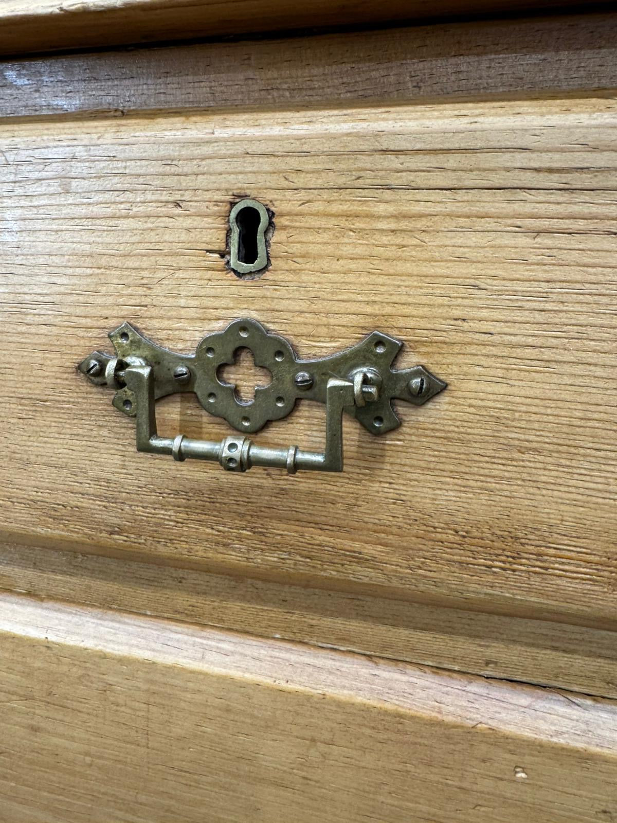 Late Victorian Rustic Pine Chest of Drawers | Antique Farmhouse Bedroom Storage