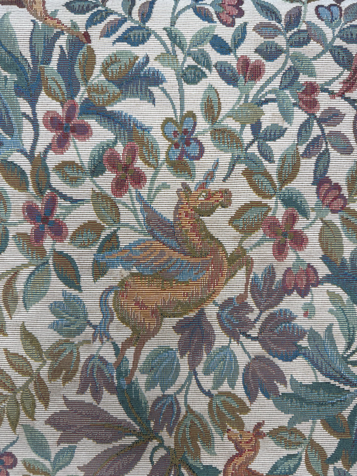 Old Charm Set 6 Dining Kitchen Chairs 2 Carvers Pegasus Fabric Solid Oak Vintage