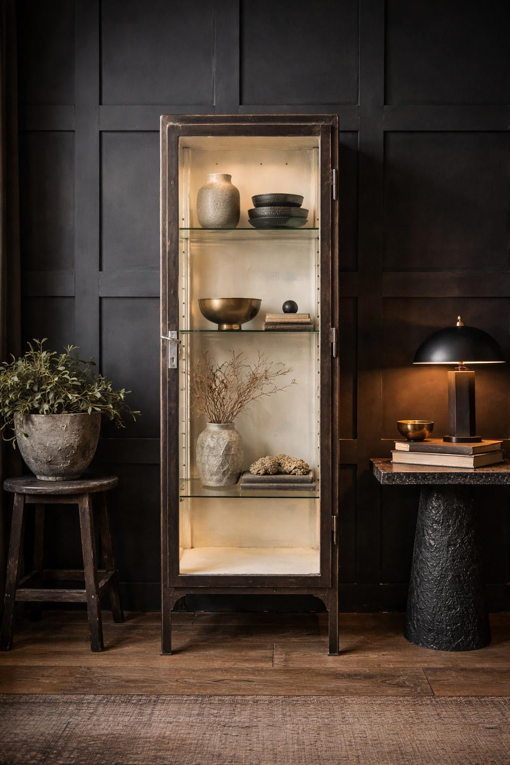 Industrial Medical Display Cabinet – Shop Display / Apothecary Bathroom Kitchen