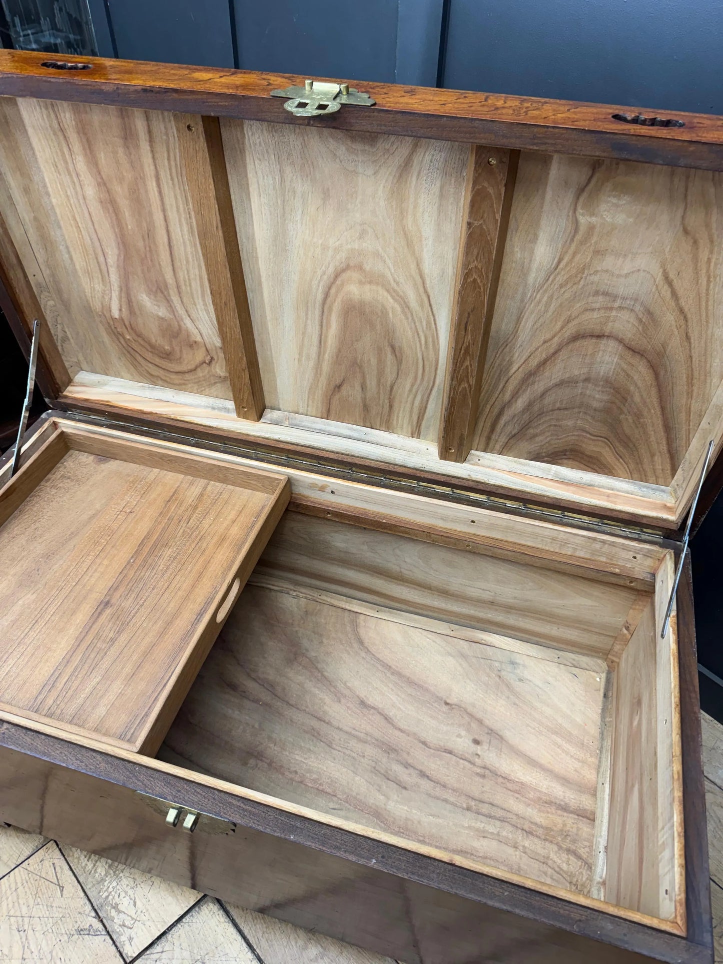 Chinese Camphor Wood Blanket Box Trunk Chest Coffee Table Lockable Storage RUSTIC WAREHOUSE NORFOLK