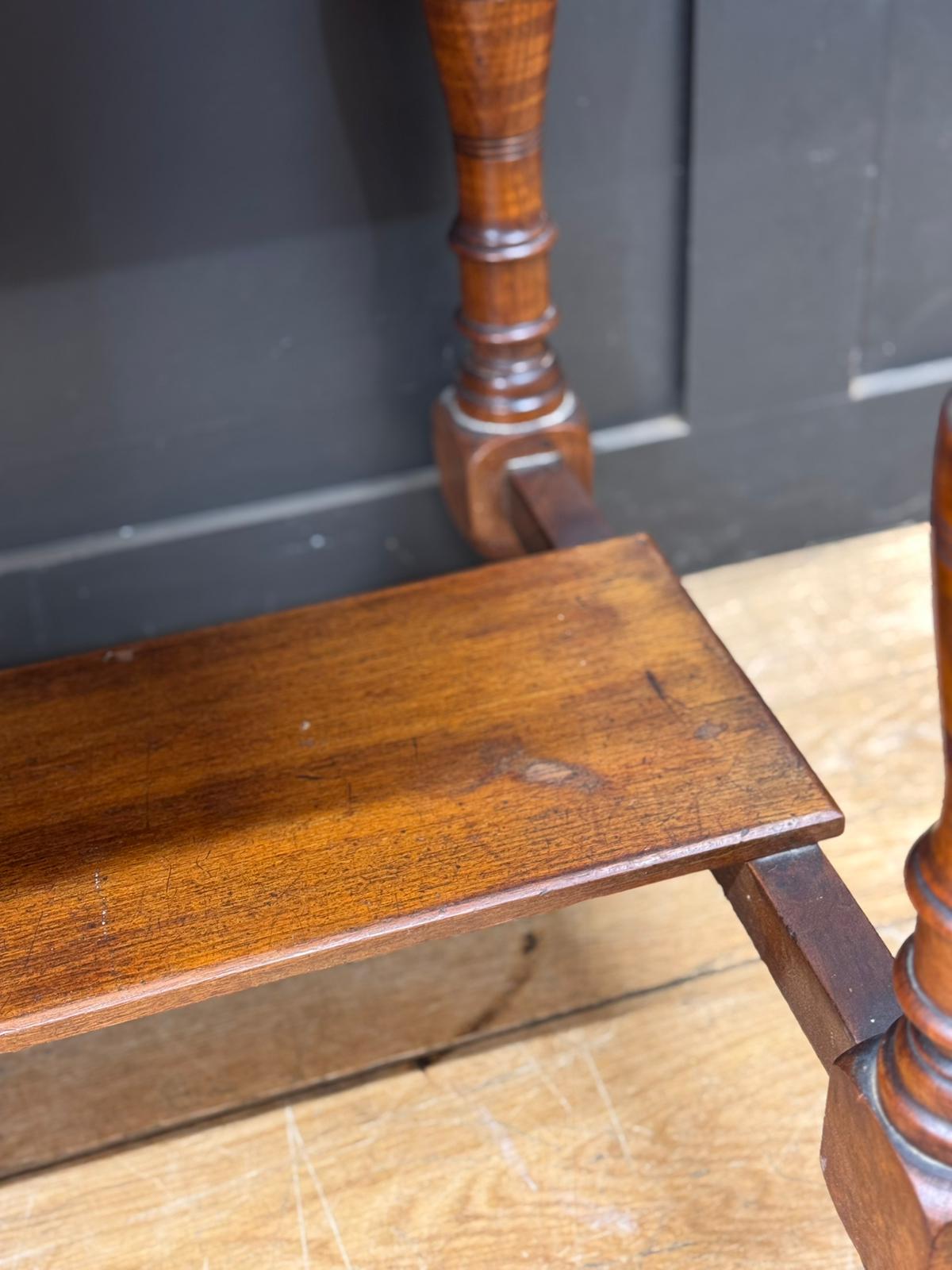Victorian Walnut Console Side Hall Writing Desk Sofa Table 2 Drawer Antique