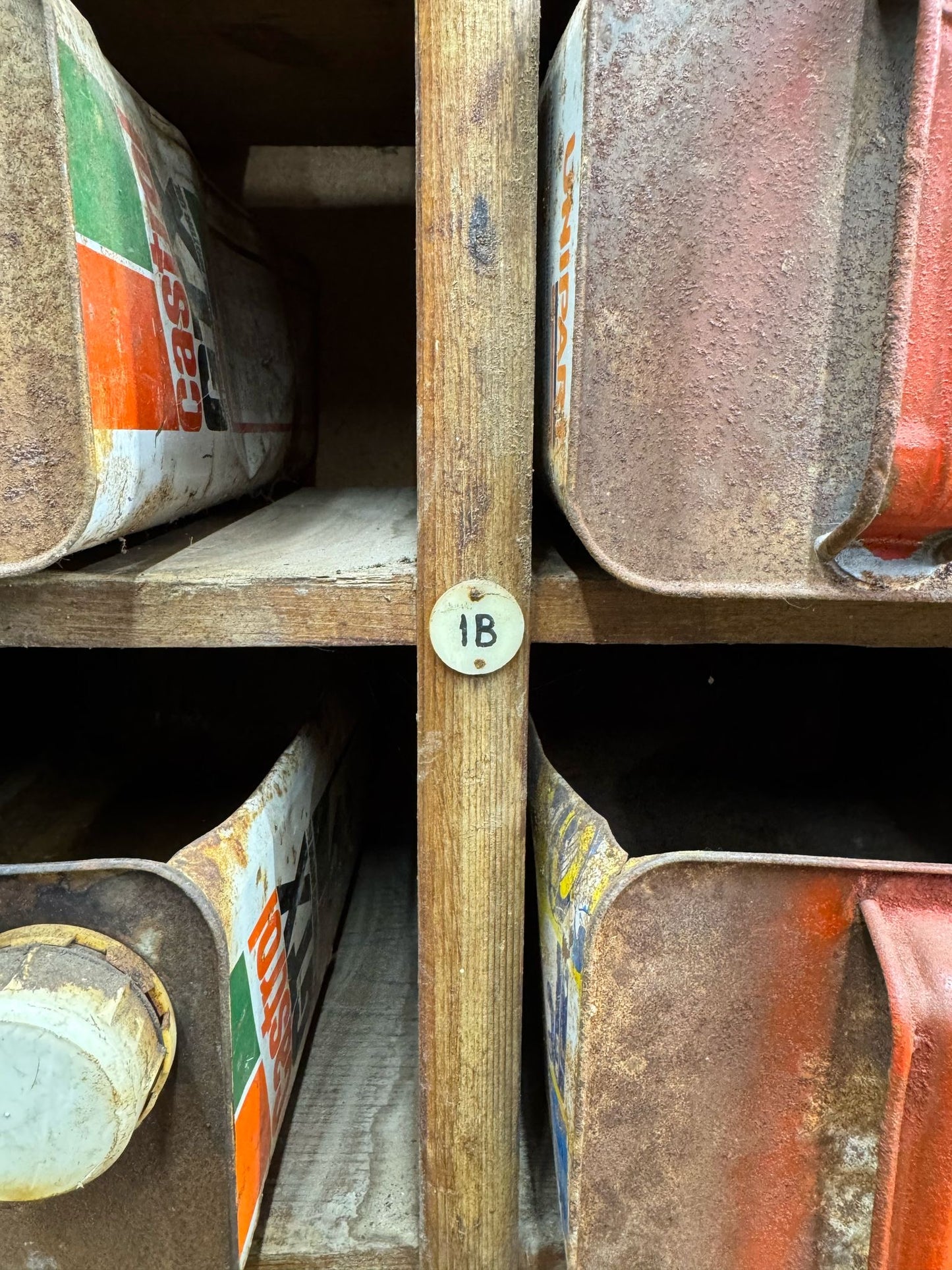 Large Rustic Antique Pitch Pine Bookcase Storage Shelving Unit / Reclaimed Barn