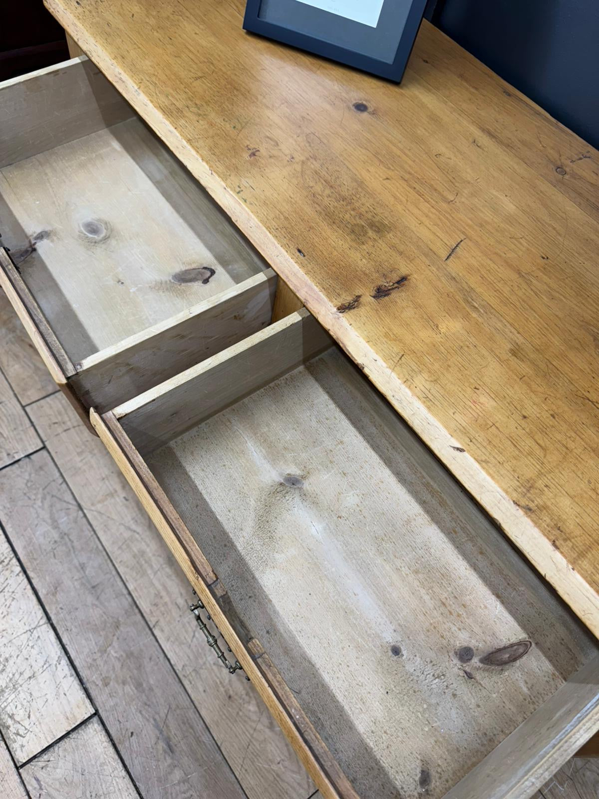 Late Victorian Rustic Pine Chest of Drawers | Antique Farmhouse Bedroom Storage