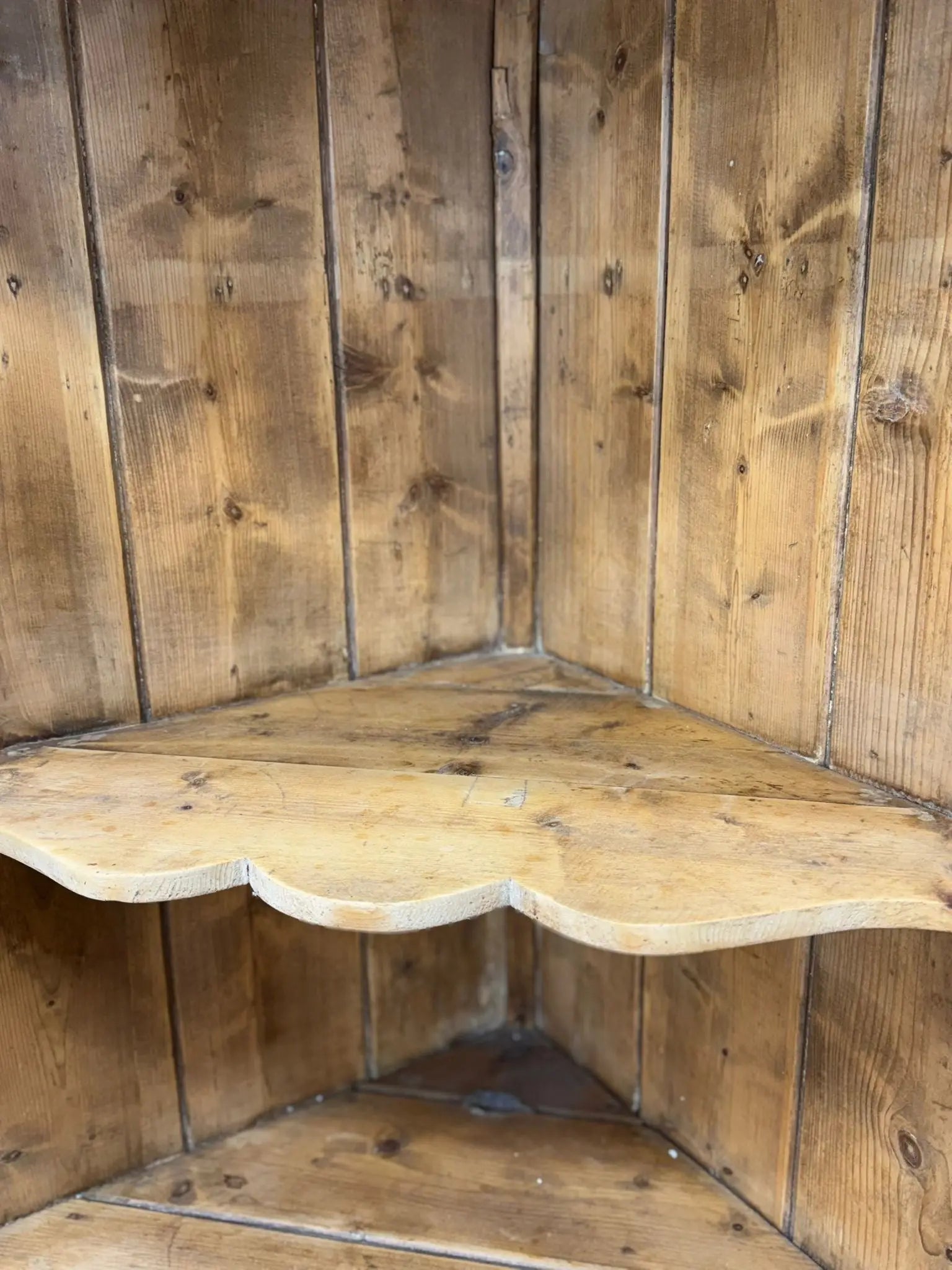 Antique Pine Rustic Corner Cupboard / Open Shelving Unit Storage RUSTIC WAREHOUSE NORFOLK