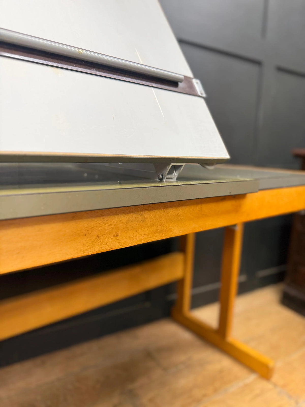 Vintage British Thornton Architects Draughtsman Drawing Table Desk Industrial