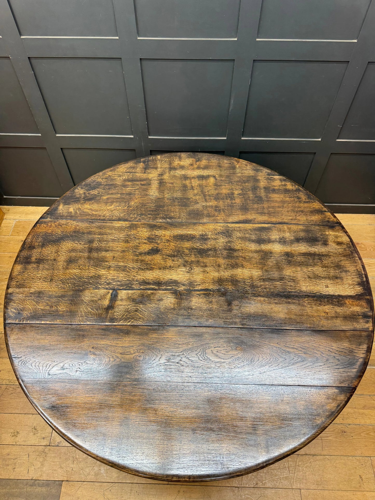 Large Solid Oak Vintage Drop Leaf Gateleg Dining Table Farmhouse Kitchen 168cm Sideboard