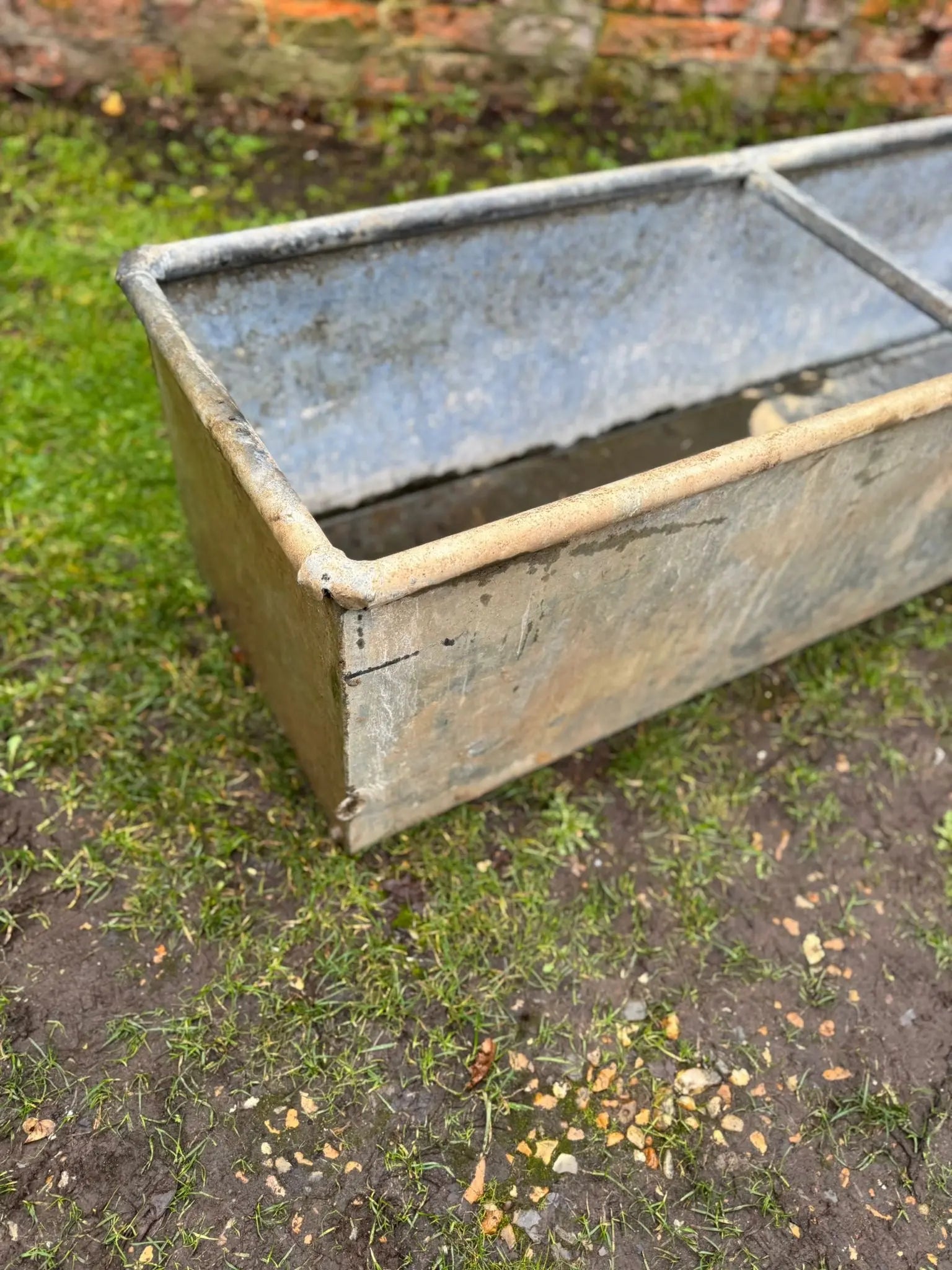 Reclaimed Galvanised Trough Large Planter /  Raised Flower Bed Plant Tree Pot Z3 RUSTIC WAREHOUSE NORFOLK