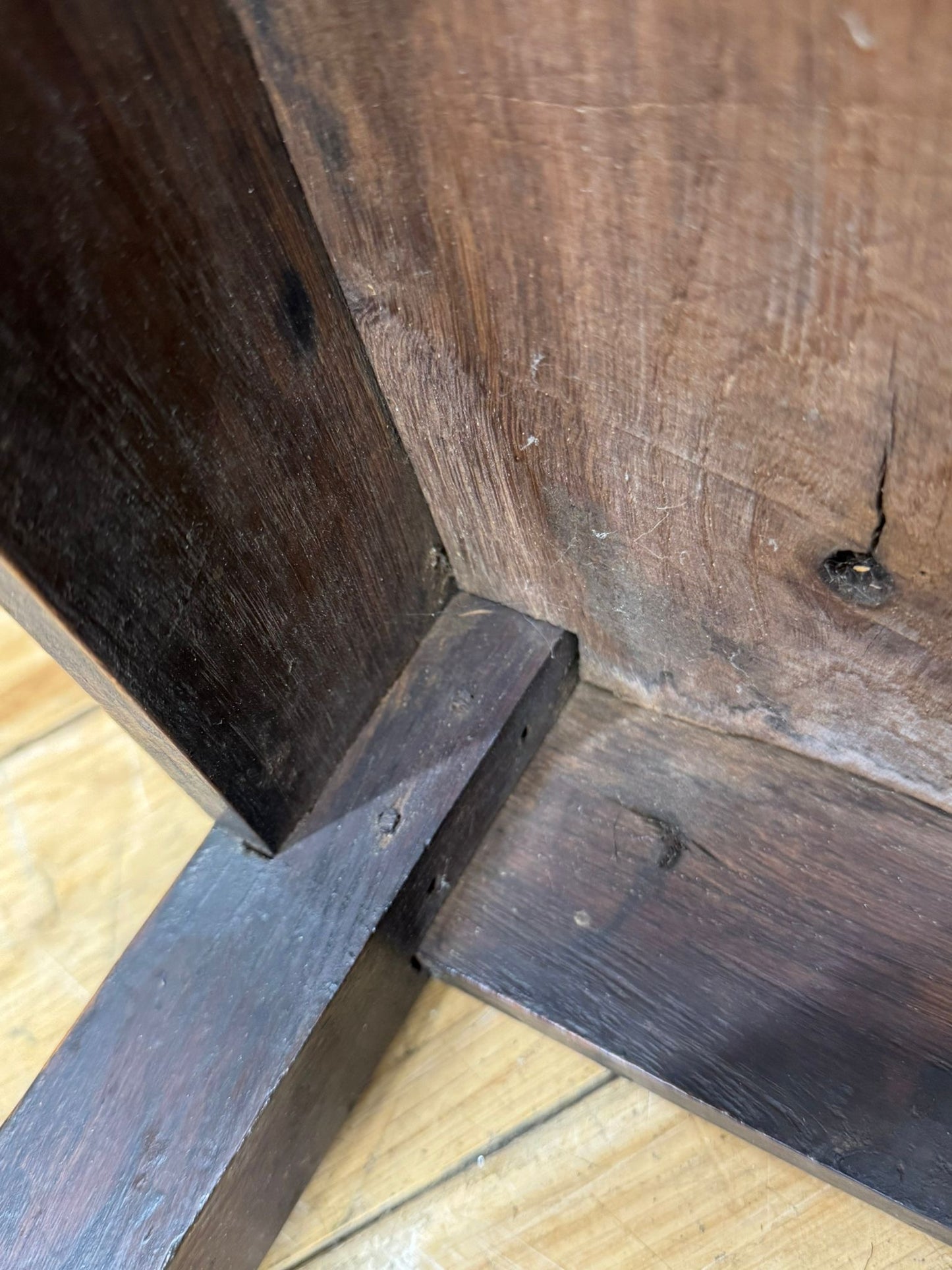 Antique Victorian Oak Slat Back Chair Country Primitive Kitchen Hall