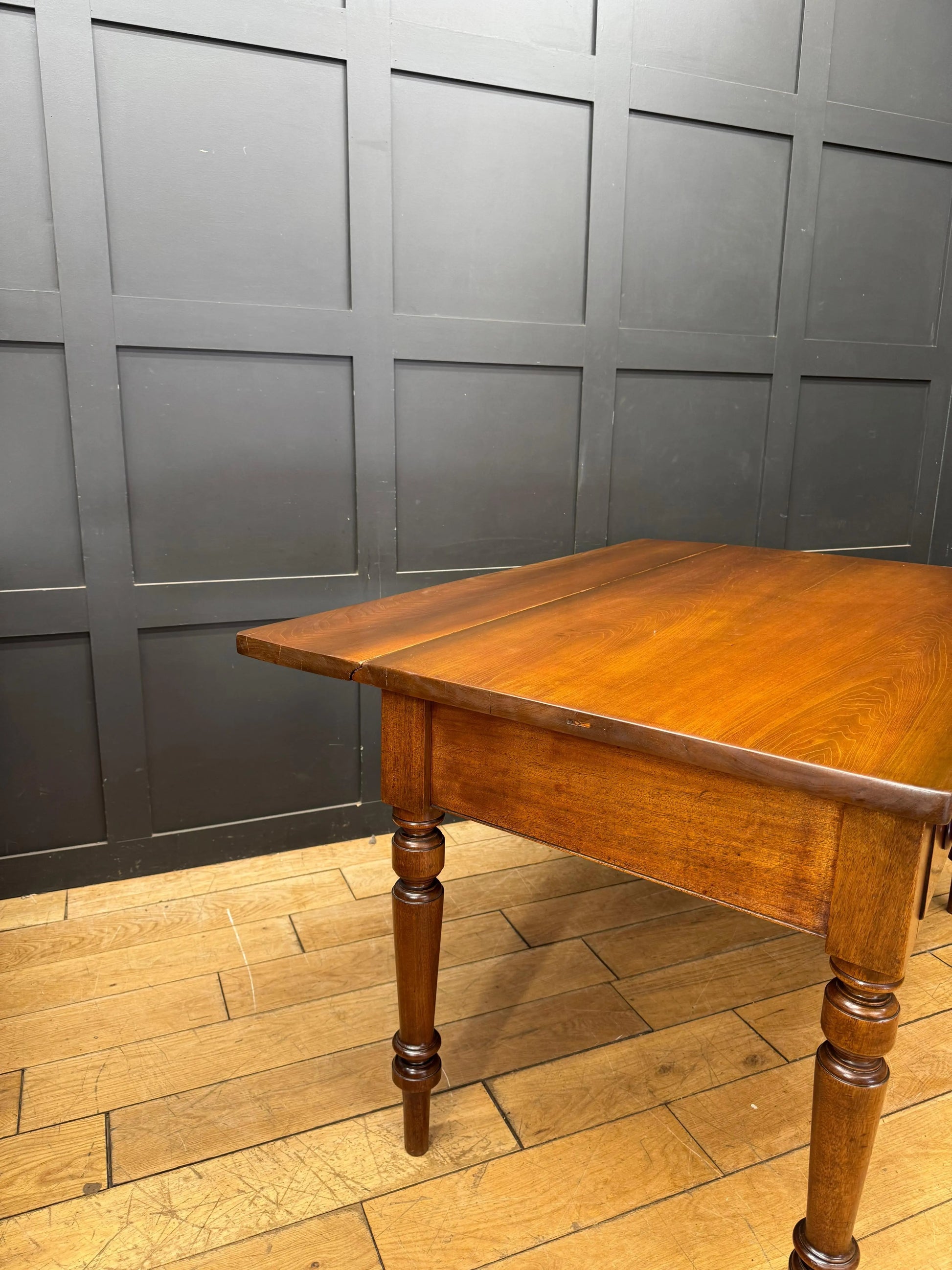 Victorian Mahogany Desk Table Kitchen Work Table /Drop Leaf Drawer Writing Table RUSTIC WAREHOUSE NORFOLK