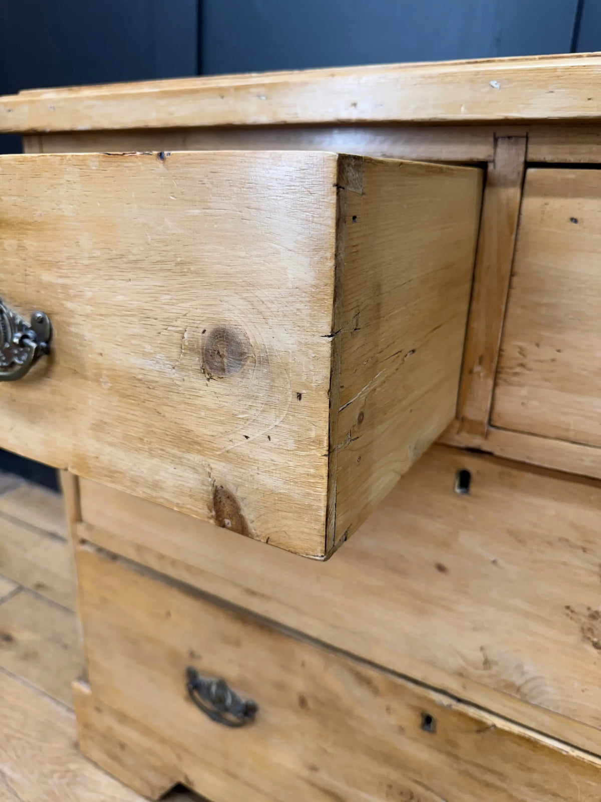 Antique Victorian Pine Chest of Drawers Stripped Bedroom Storage 4 Drawer