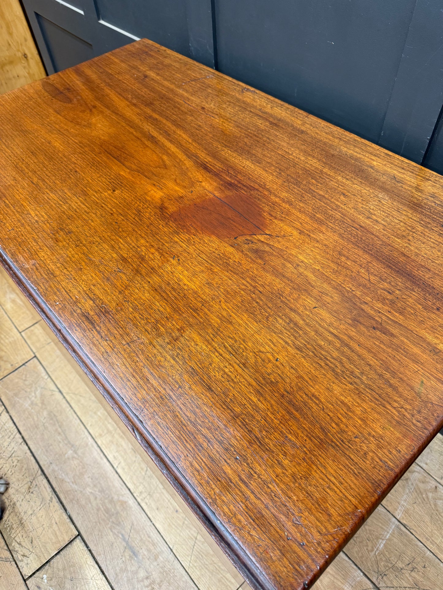 Antique Large Extending Mahogany Pembroke Table / Drop Leaf Sideboard