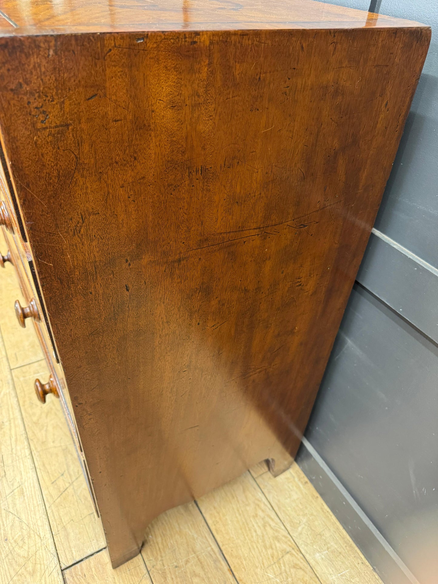 Georgian Mahogany Chest of Drawers Antique Bedroom Clothes Storage