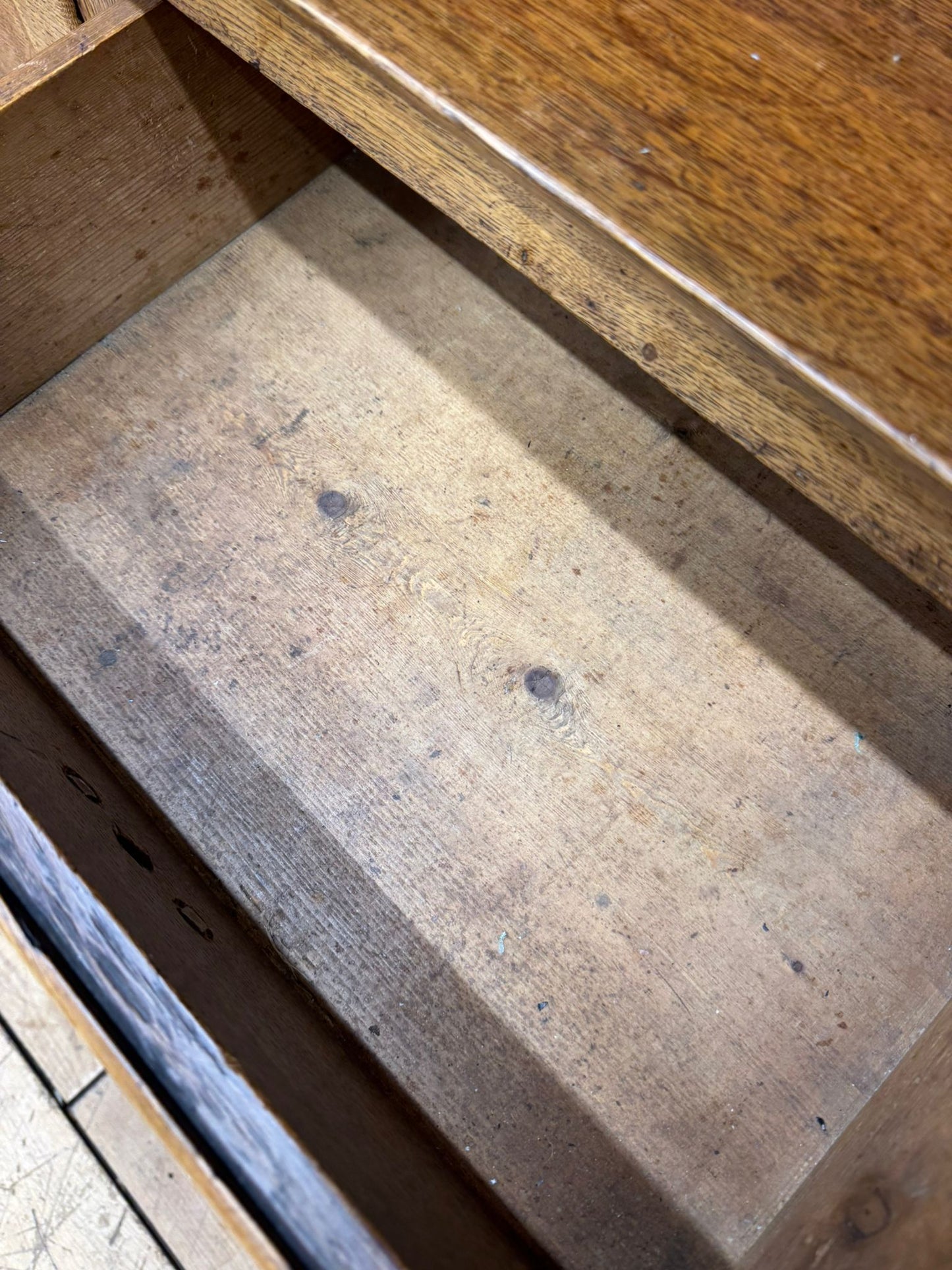 19th Century Provincial Oak Welsh Dresser –Glazed Cabinets Plate Racks Cupboard