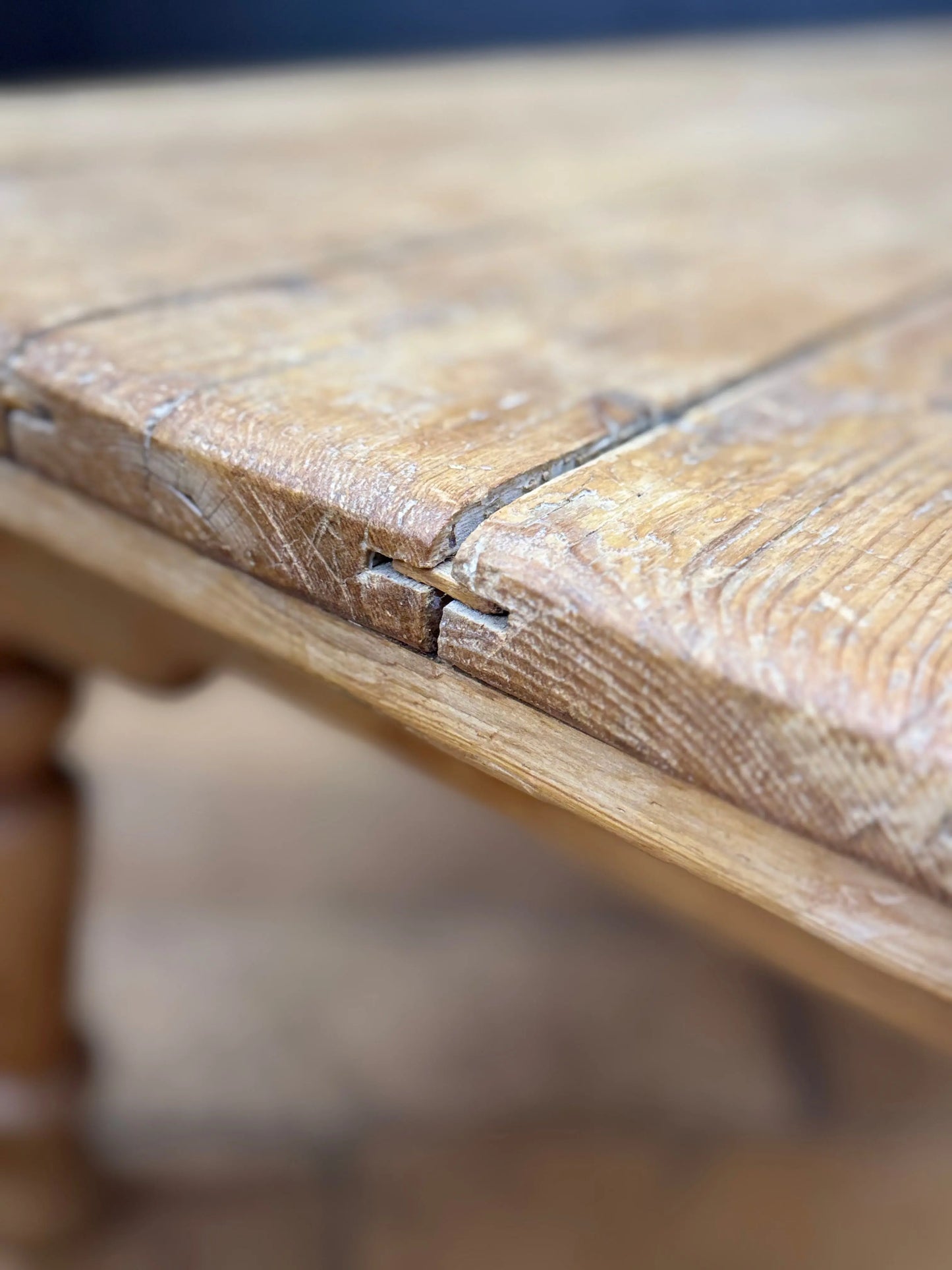 Victorian Pine Coffee Table Antique Reclaimed School Table Rustic Farmhouse