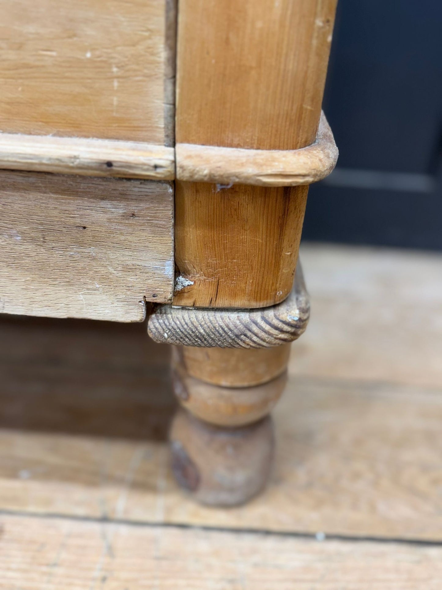 Antique Rustic Pine Chest of Drawers | Antique Farmhouse Bedroom Storage