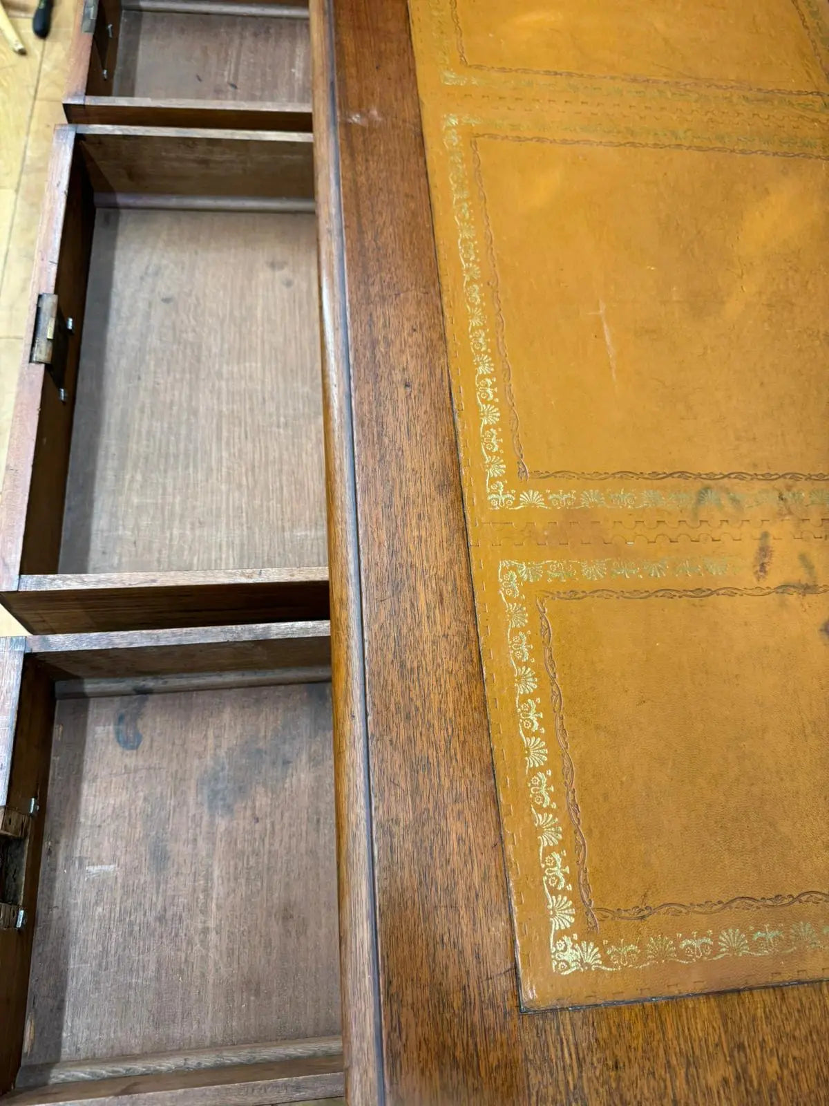 Victorian Mahogany Twin Pedestal Writing Desk / Office Study Computer Desk RUSTIC WAREHOUSE NORFOLK