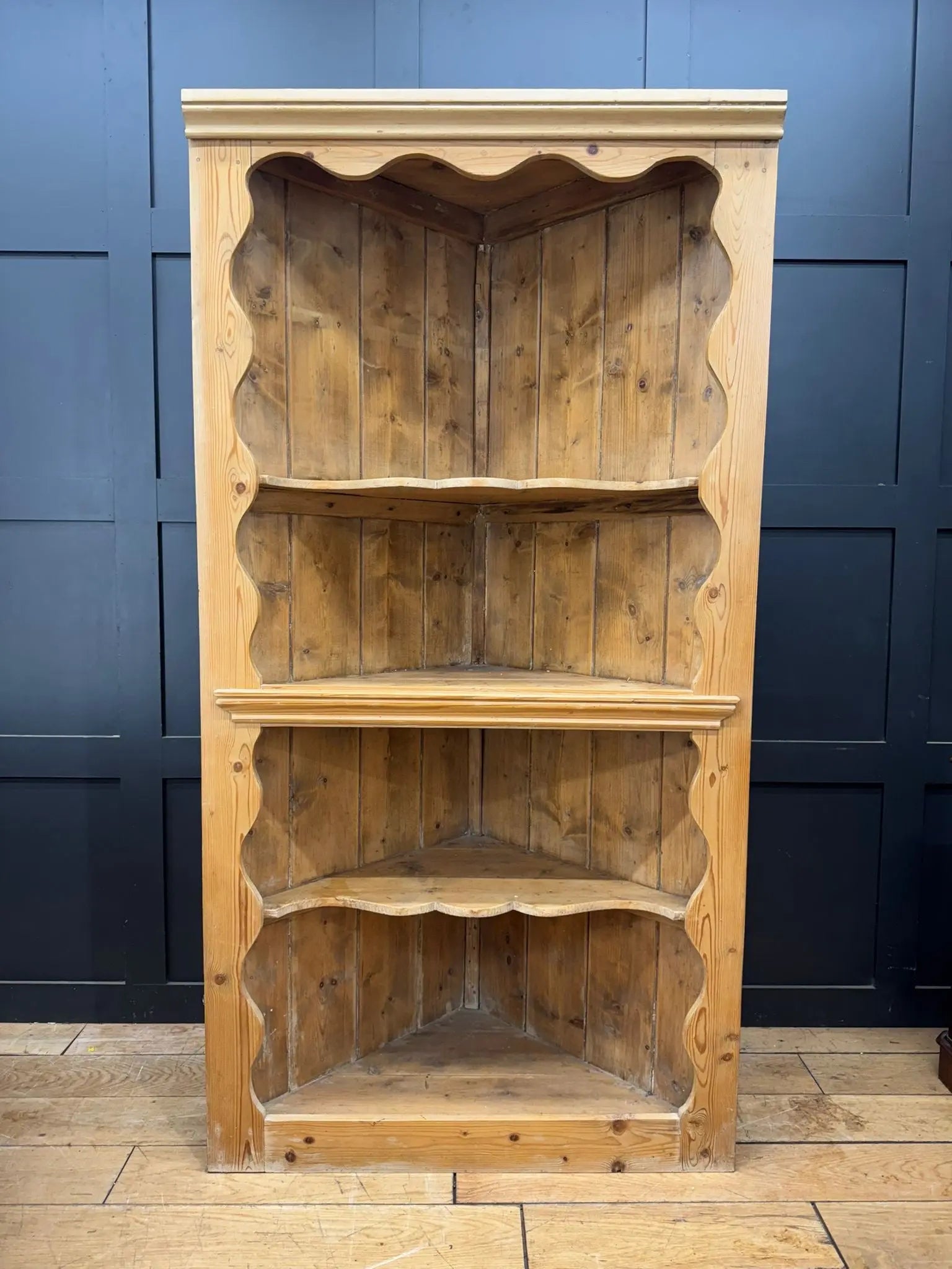 Antique Pine Rustic Corner Cupboard / Open Shelving Unit Storage RUSTIC WAREHOUSE NORFOLK