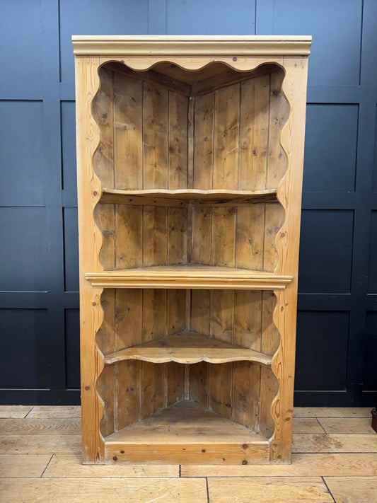 Antique Pine Rustic Corner Cupboard / Open Shelving Unit Storage RUSTIC WAREHOUSE NORFOLK