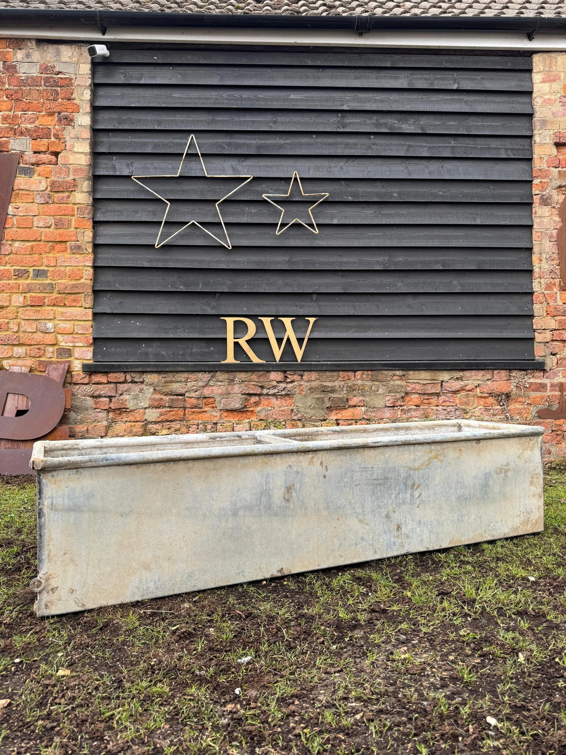 Reclaimed Galvanised Trough Large Garden Planter /  Raised Flower Bed Plant Tree Pot Y1 RUSTIC WAREHOUSE NORFOLK