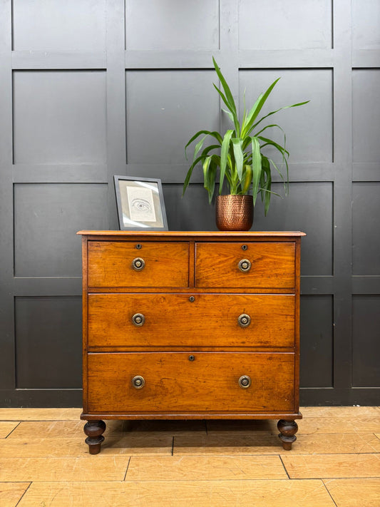 Victorian Mahogany Chest of Drawers | Antique Chest Bedroom Clothing Storage