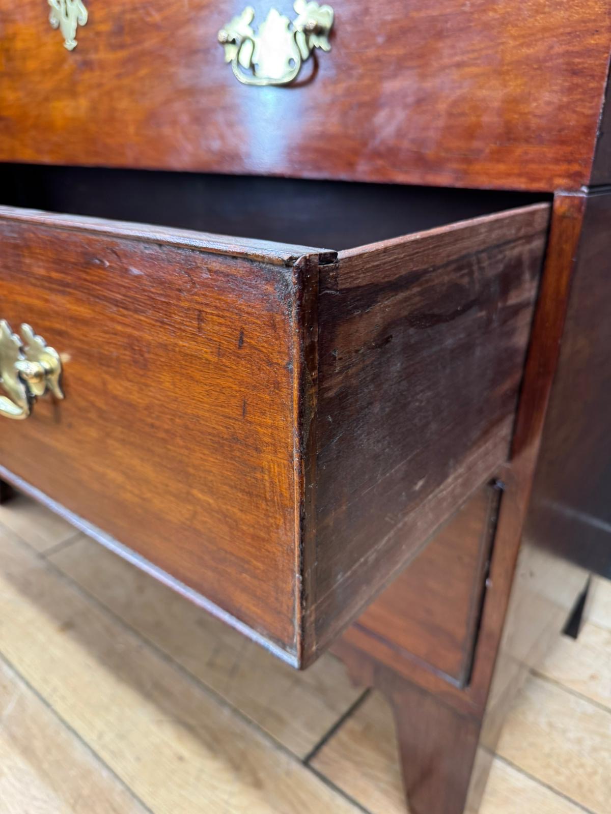Antique Chest Of Drawers Georgian Mahogany Mule Chest Blanket Box Storage