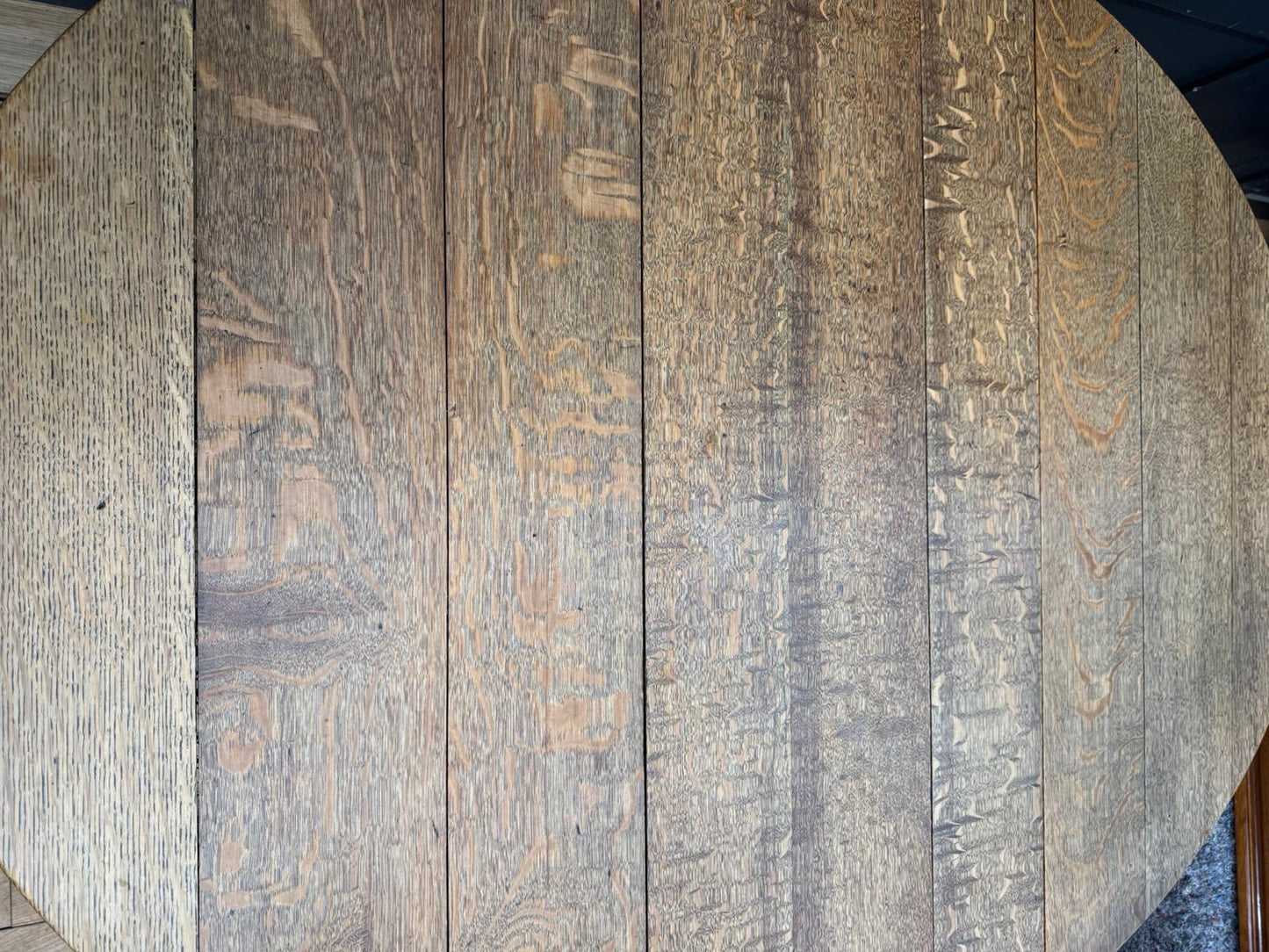 Antique Solid Oak Drop-Leaf Dining Table / Extending Table / Antique Sideboard