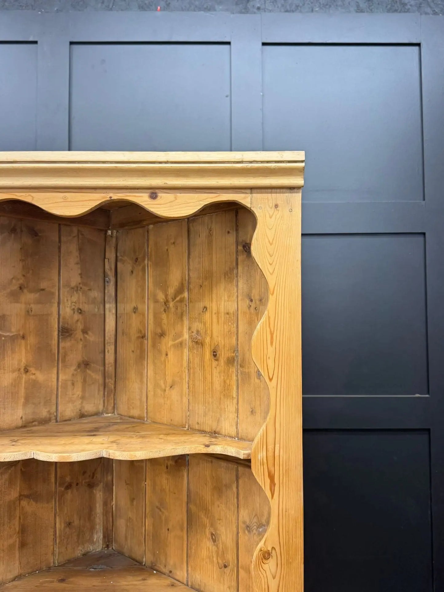Antique Pine Rustic Corner Cupboard / Open Shelving Unit Storage RUSTIC WAREHOUSE NORFOLK