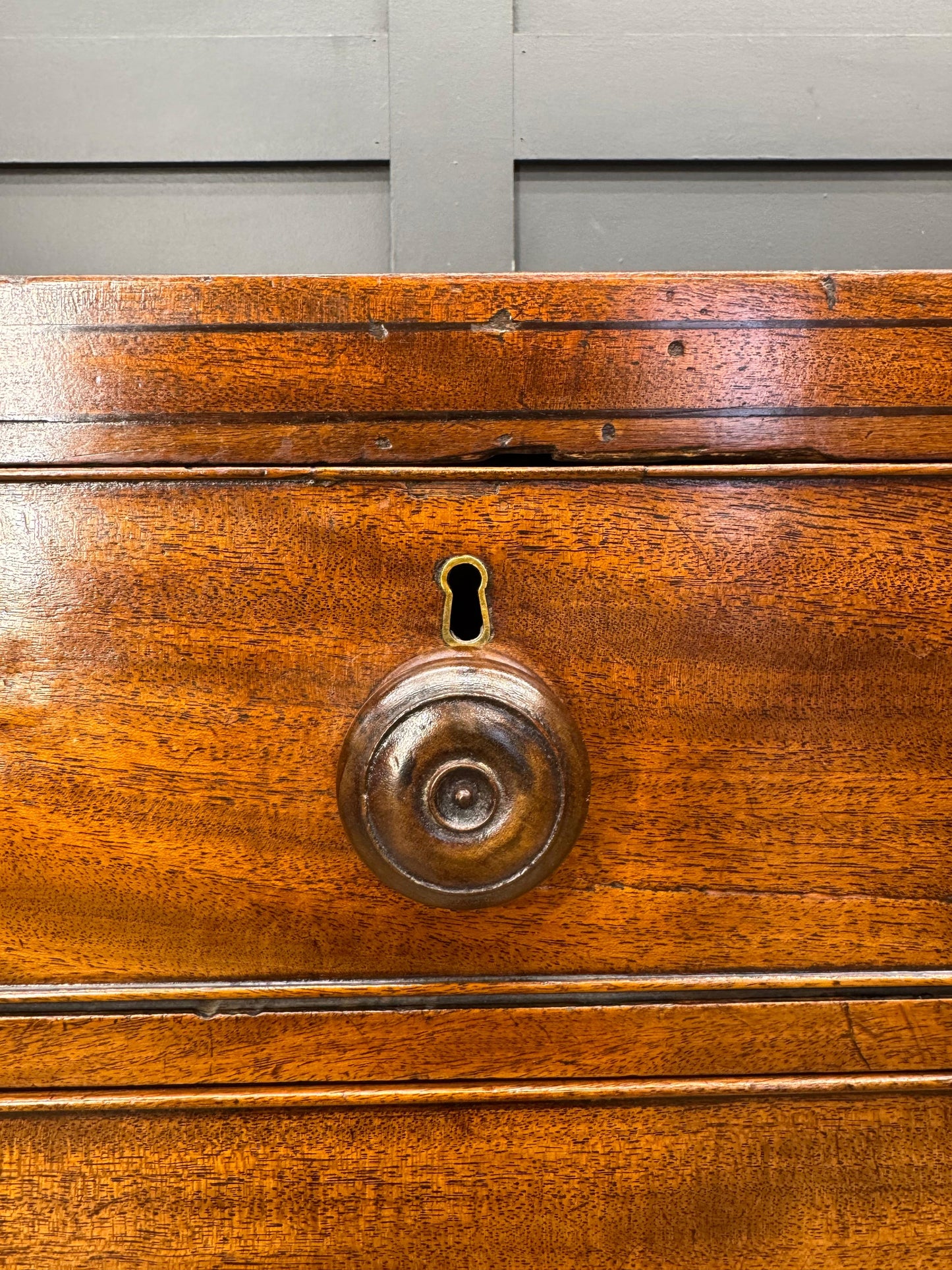 Georgian Mahogany Chest of Drawers Antique Bedroom Clothes Storage
