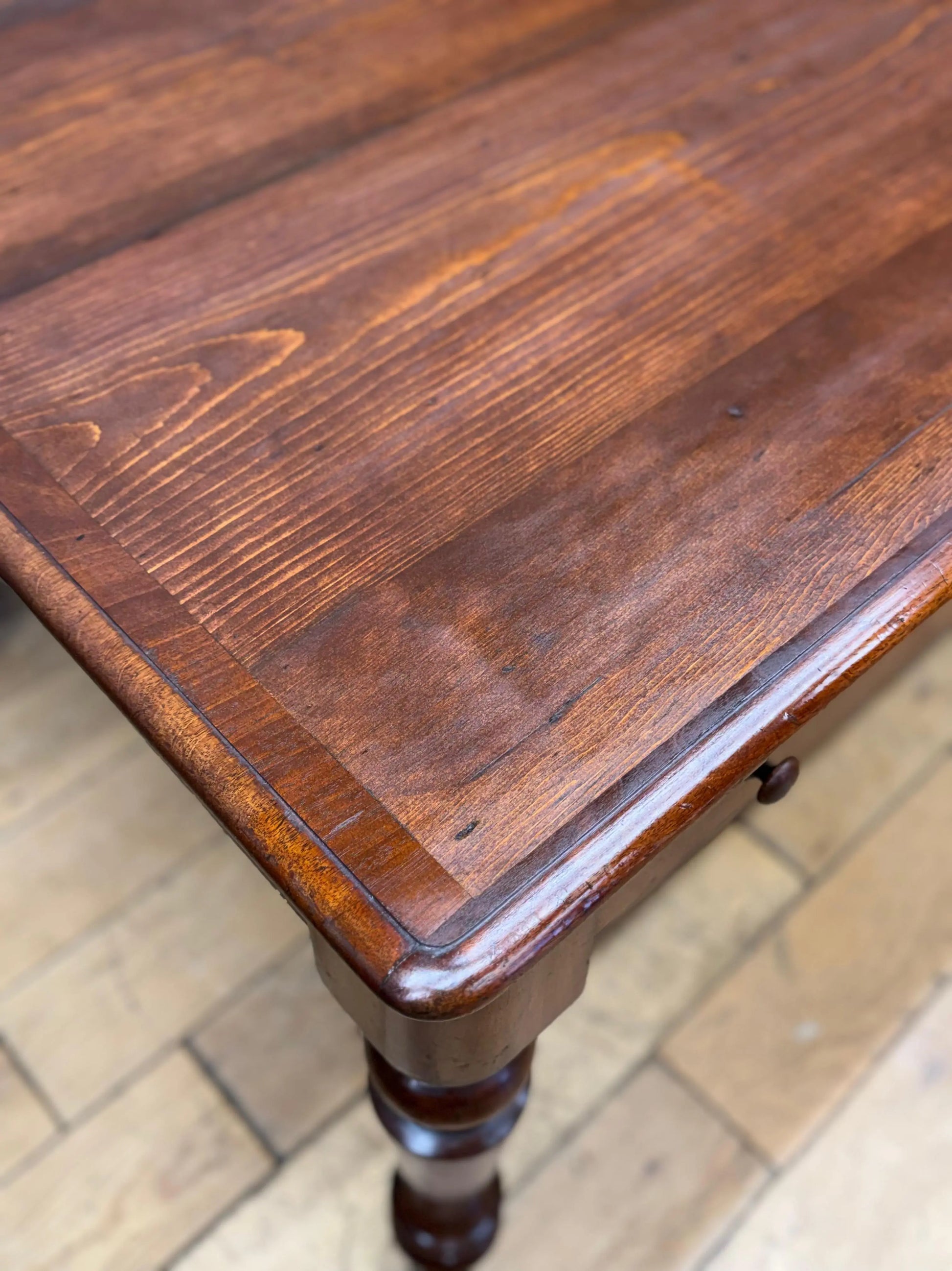 Antique Victorian Mahogany Library Table Desk Kitchen Dining Table With Drawers RUSTIC WAREHOUSE NORFOLK
