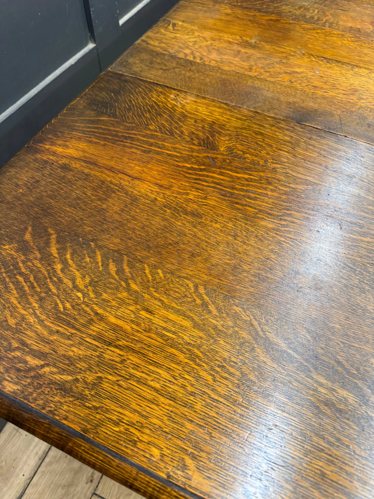 1920s Oak Barley Twist Gateleg Drop Leaf Dining Table